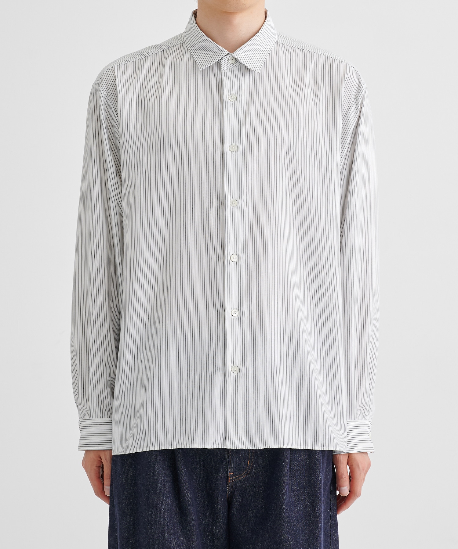 【WEB限定 先行予約】DRY RAYON ストライプリラックスシャツ