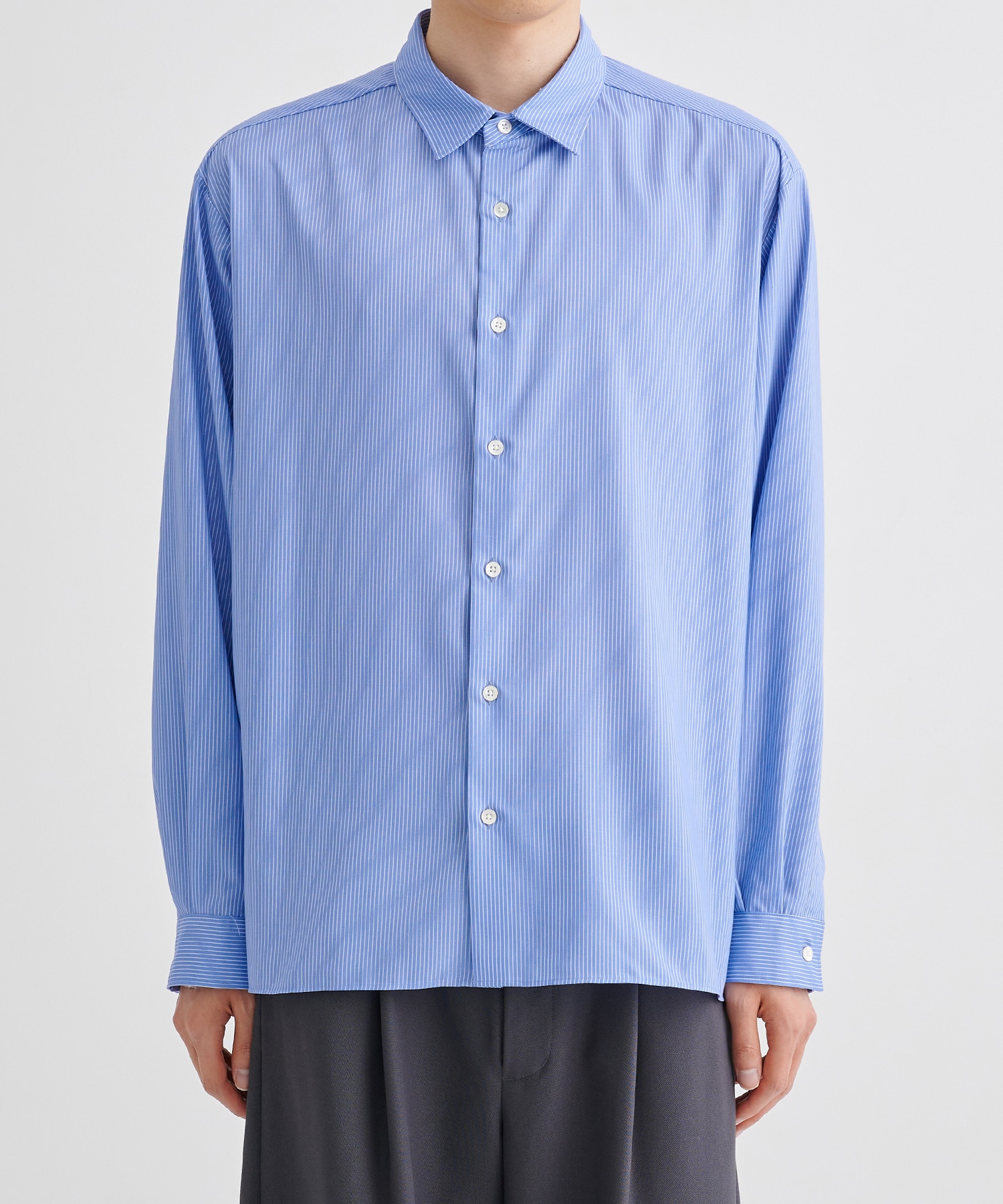 【WEB限定 先行予約】DRY RAYON ストライプリラックスシャツ