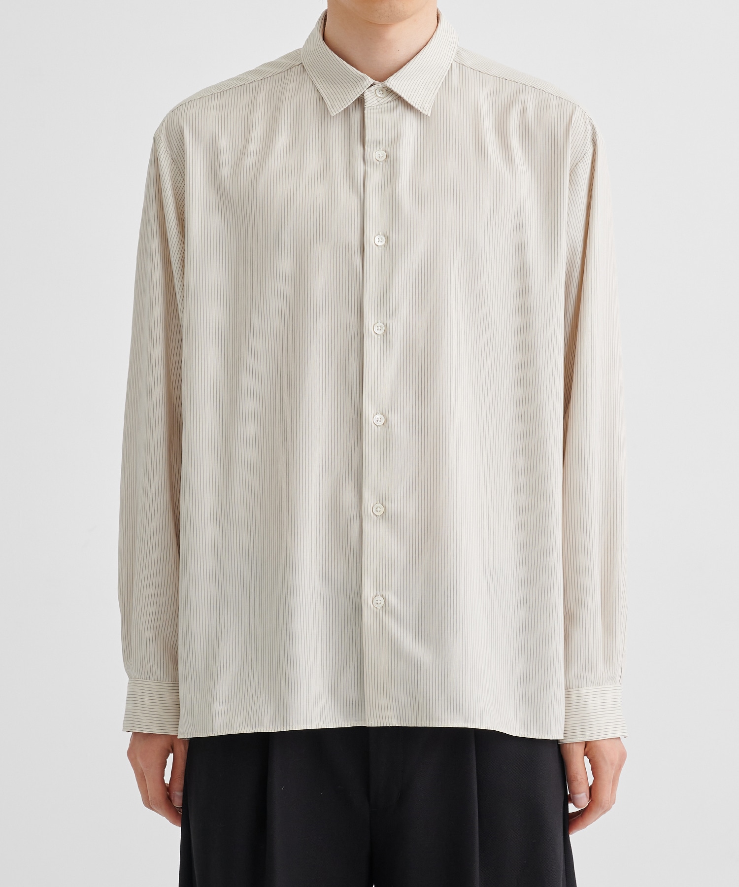 【WEB限定 先行予約】DRY RAYON ストライプリラックスシャツ