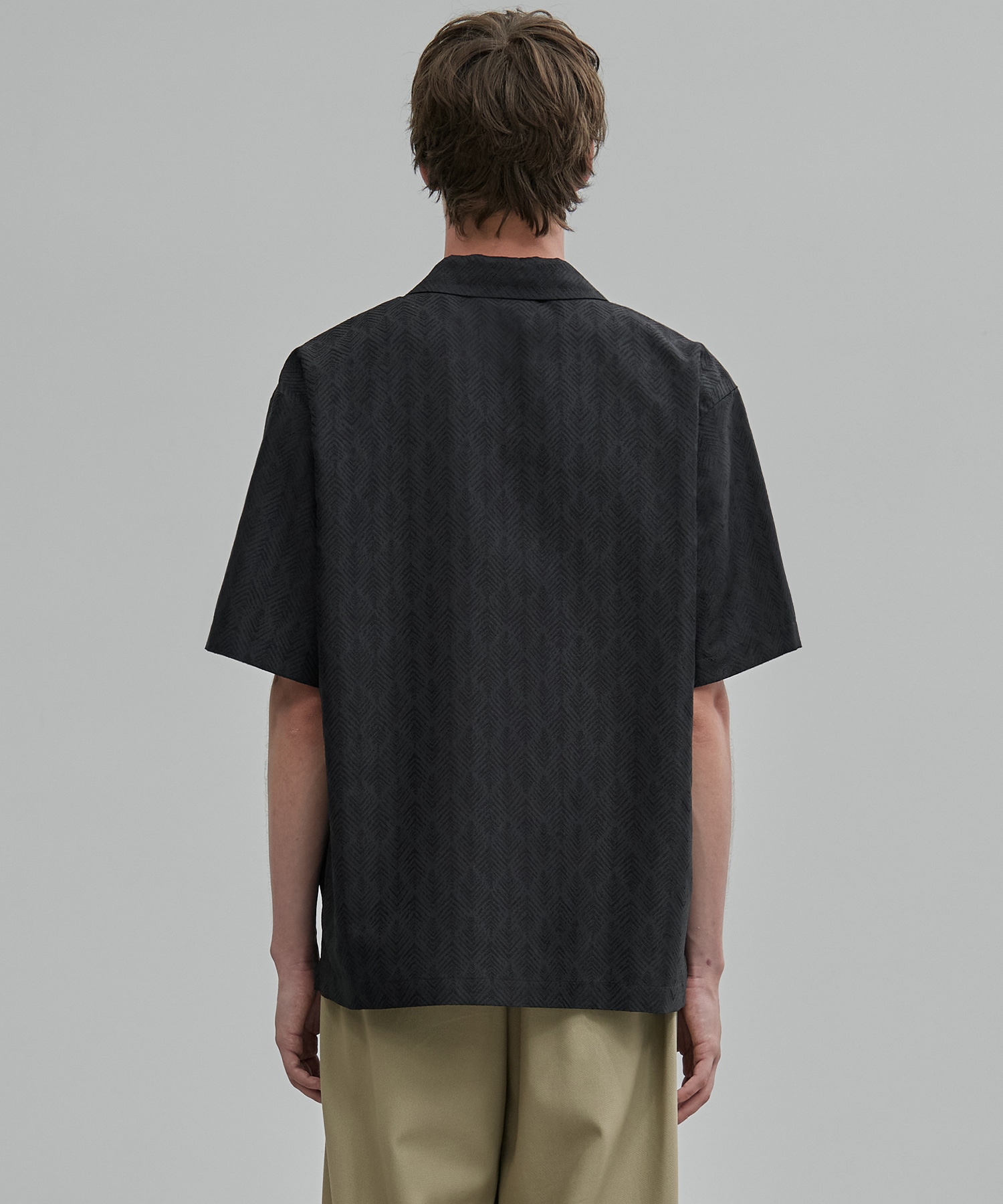 〈新発売〉ヘリンボーンジャガードシャツ S/S