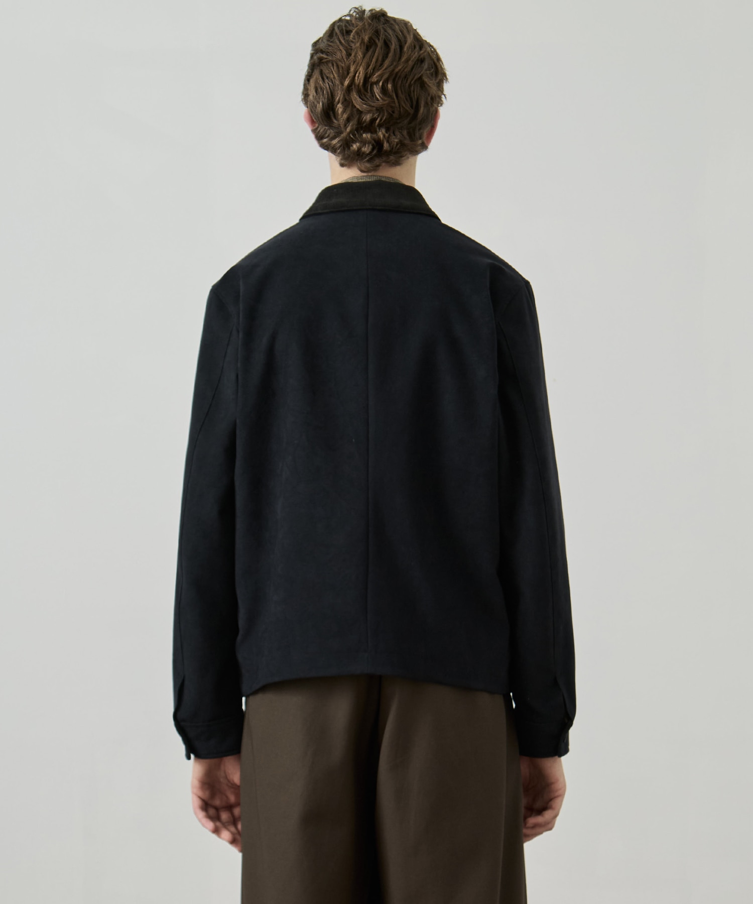 MICRO SUEDE ジップブルゾン