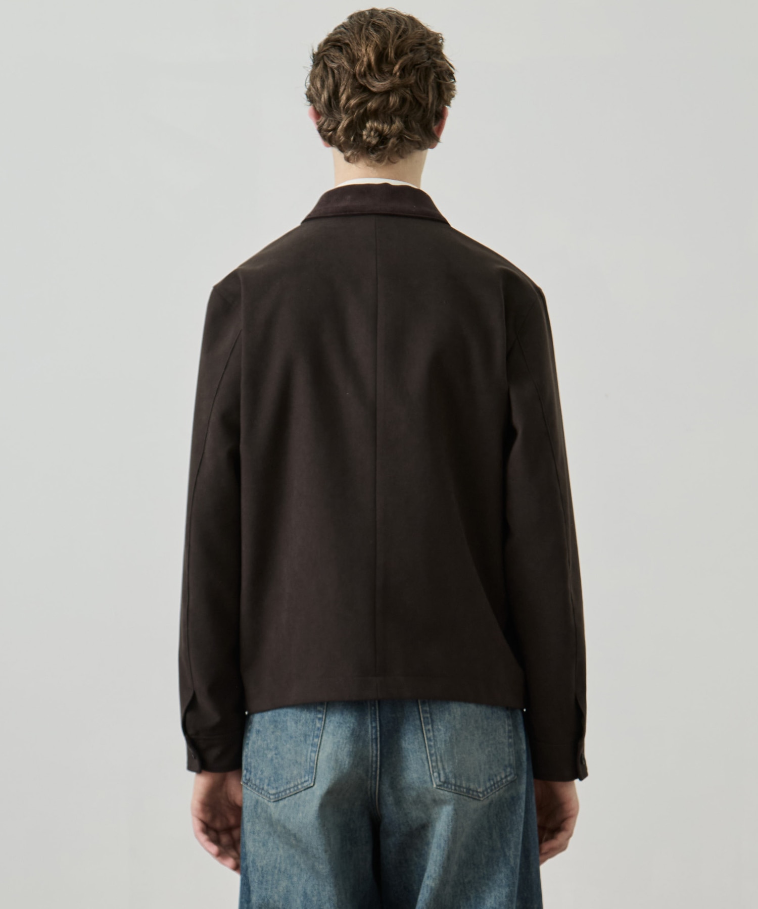 MICRO SUEDE ジップブルゾン