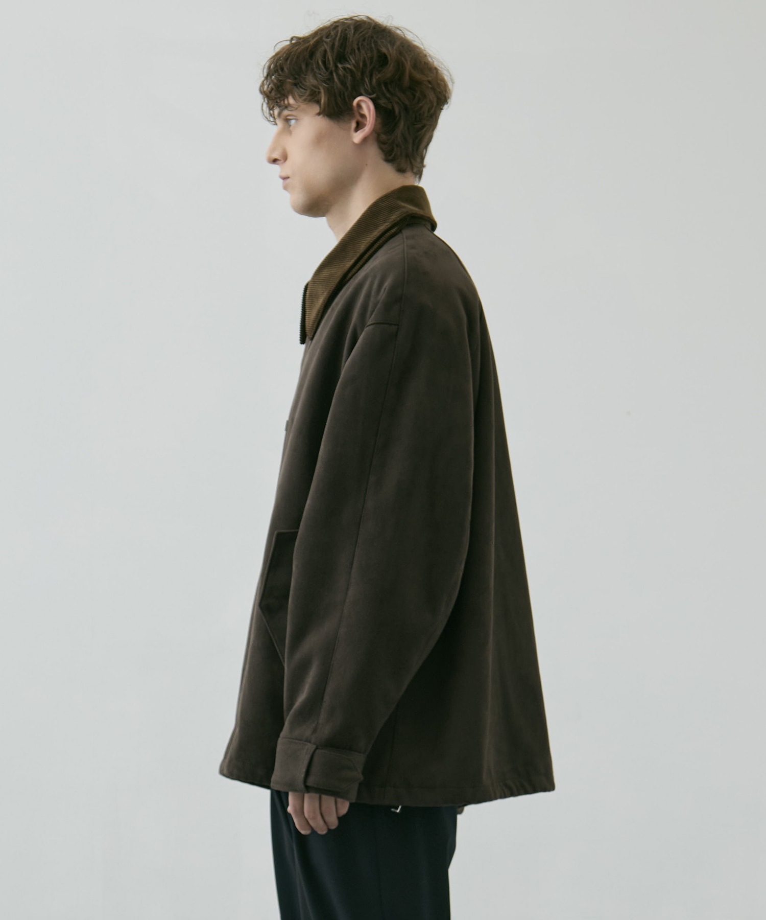 〈WEB限定｜先行予約〉LEATHER TEX SUEDE HUNTING JACKET