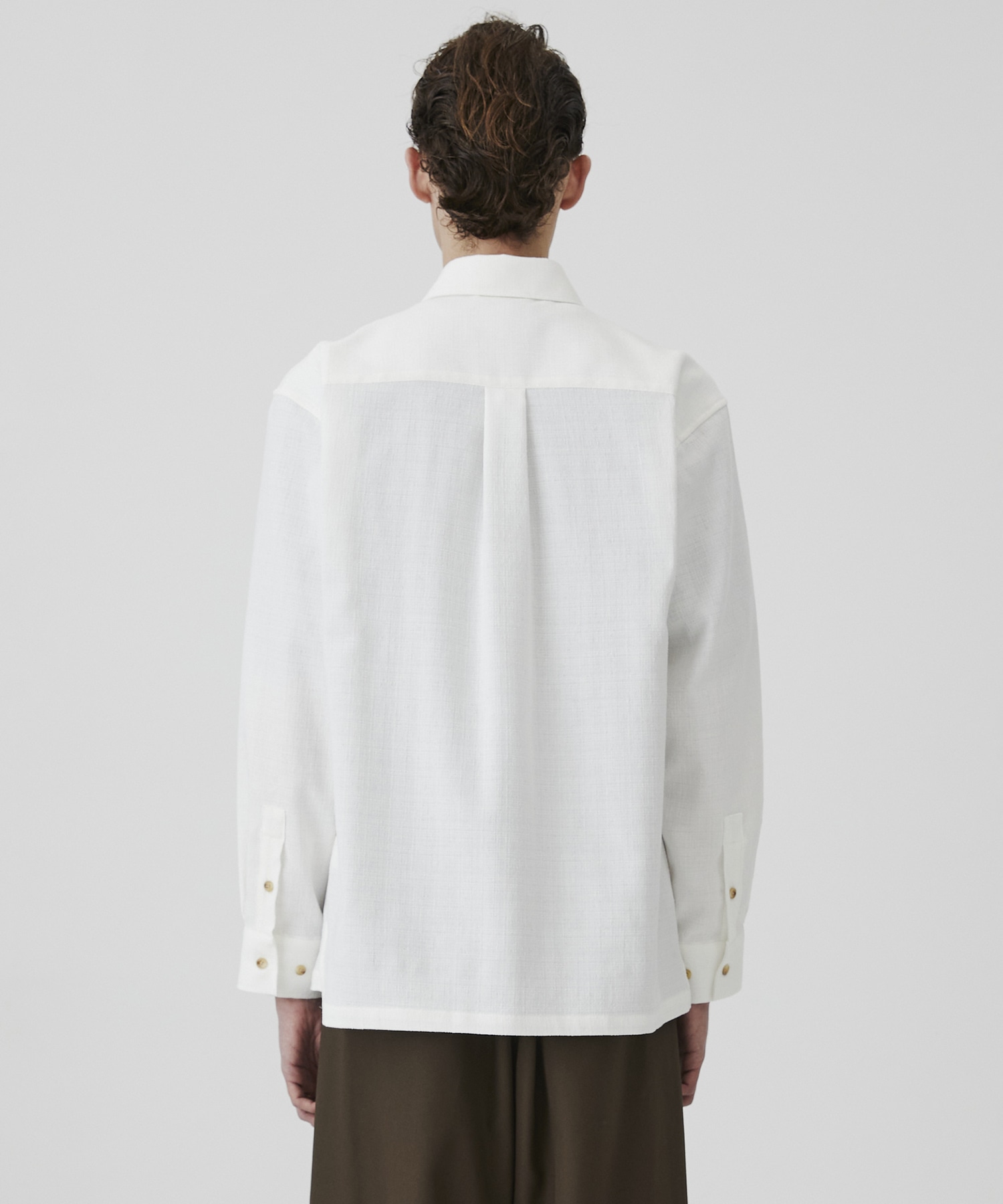 ライトツイード ロングスリーブシャツ