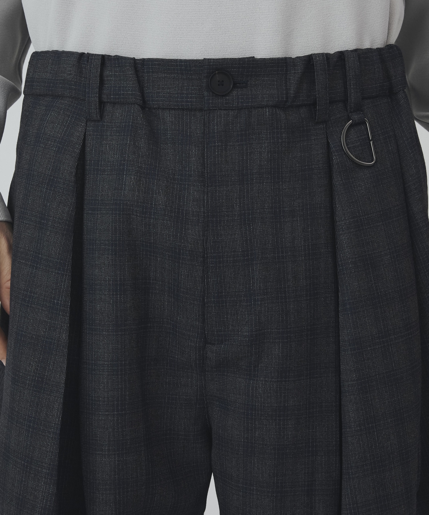 〈2026SS｜数量限定〉CUBA CHECK 2タックワイドパンツ