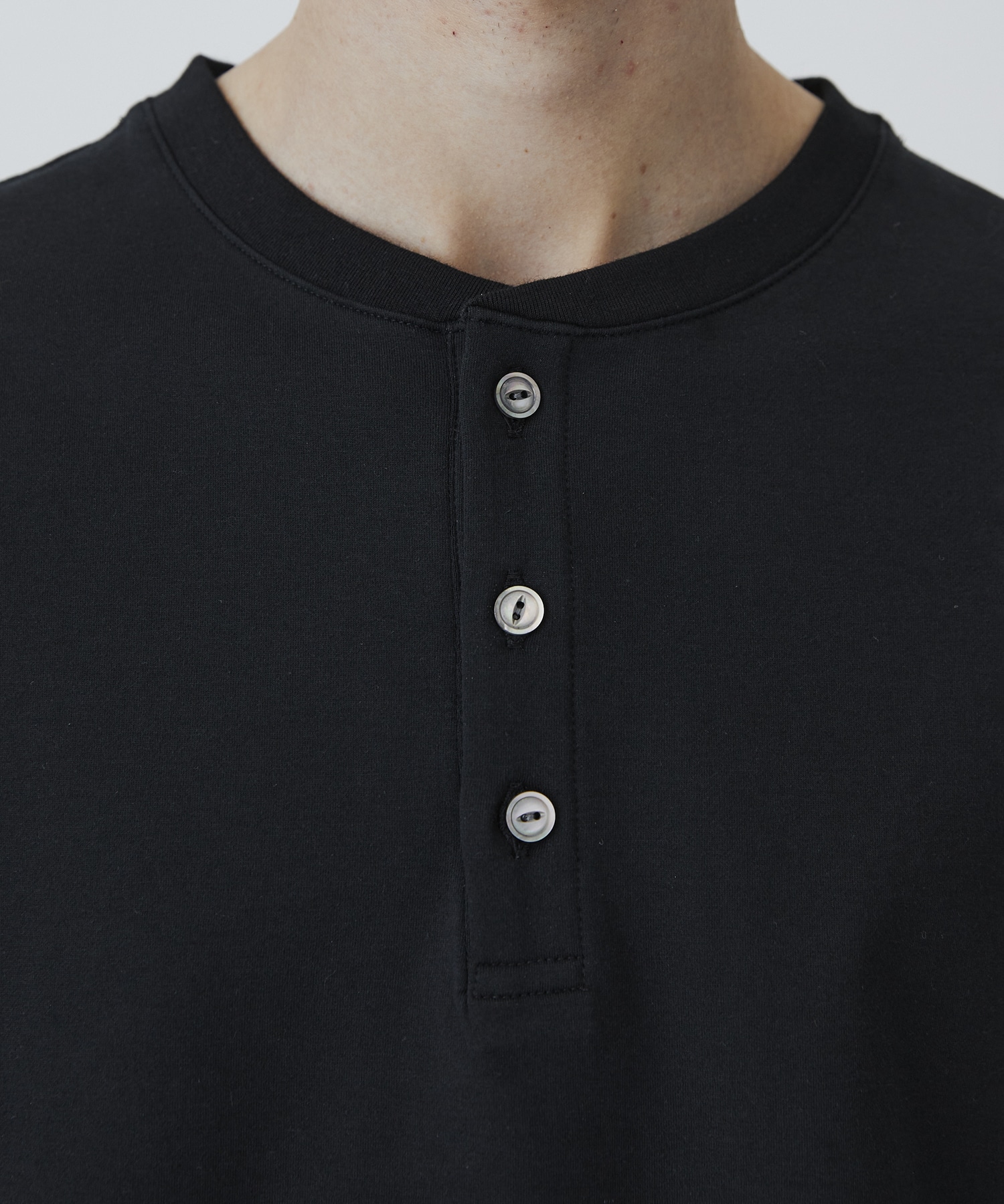 ALBINI CASHMERE×SEA ISLAND COTTON HENRY TEE