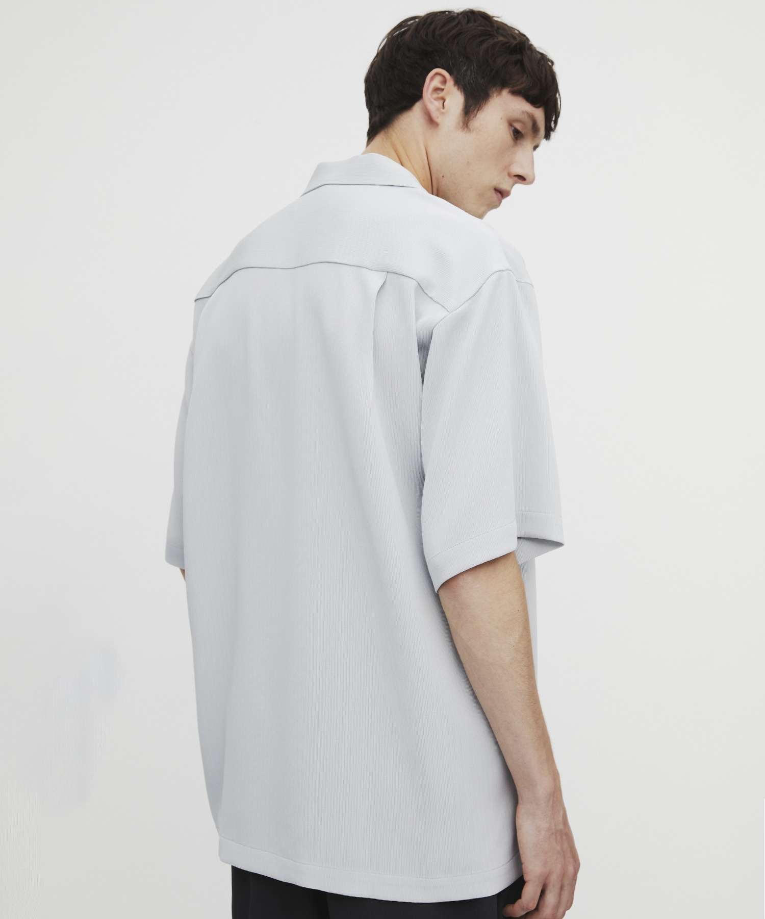 COLD DRY PLEATS オープンカラーシャツ