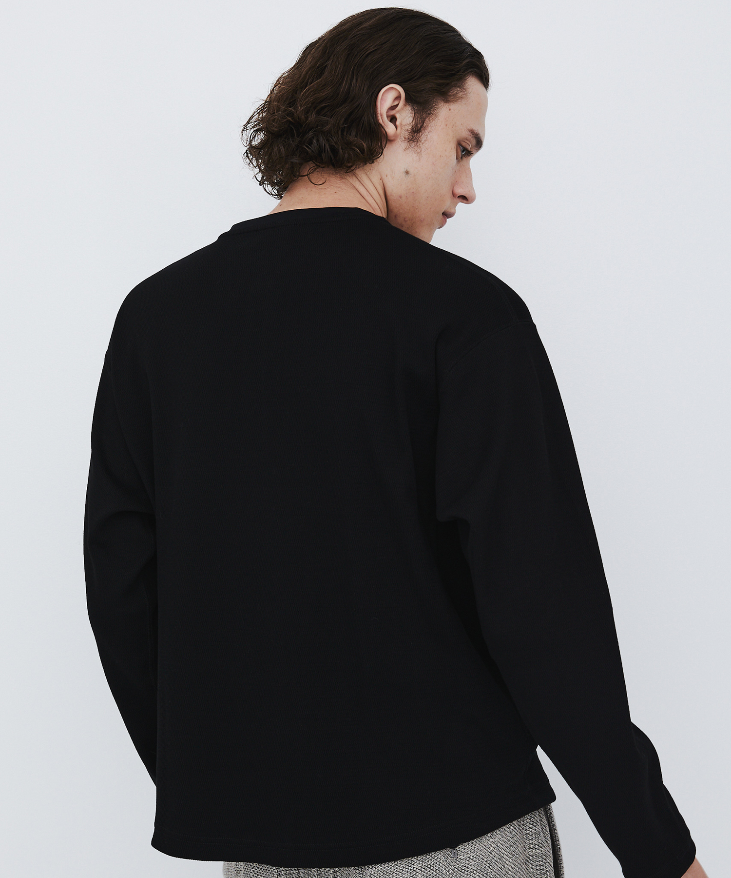 SEA ISLAND COTTON THERMAL HENRY LSTEE