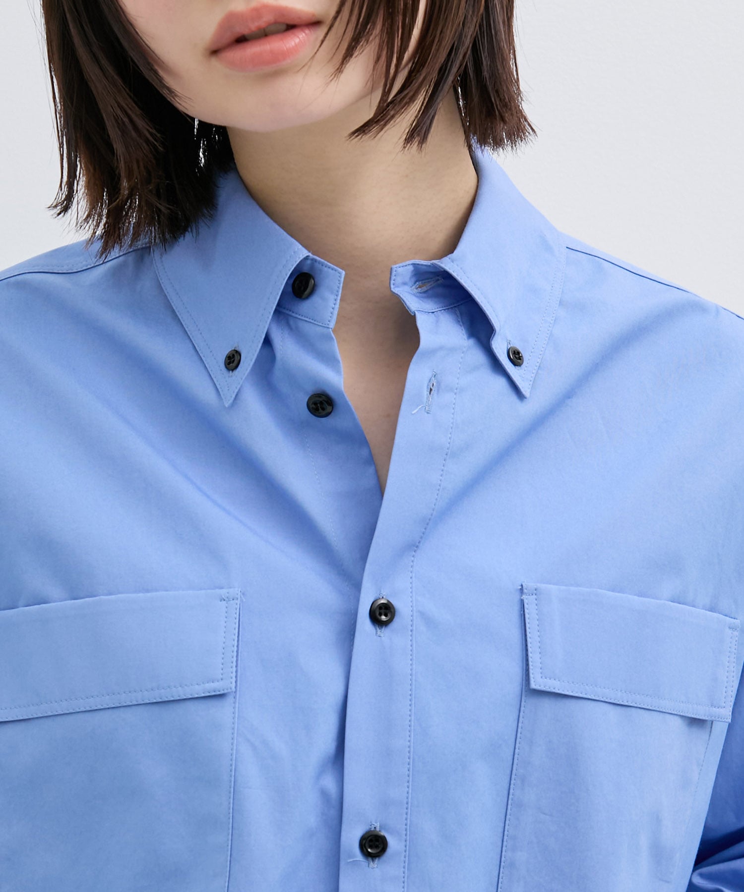 レイヤーカフスオーバーシャツ