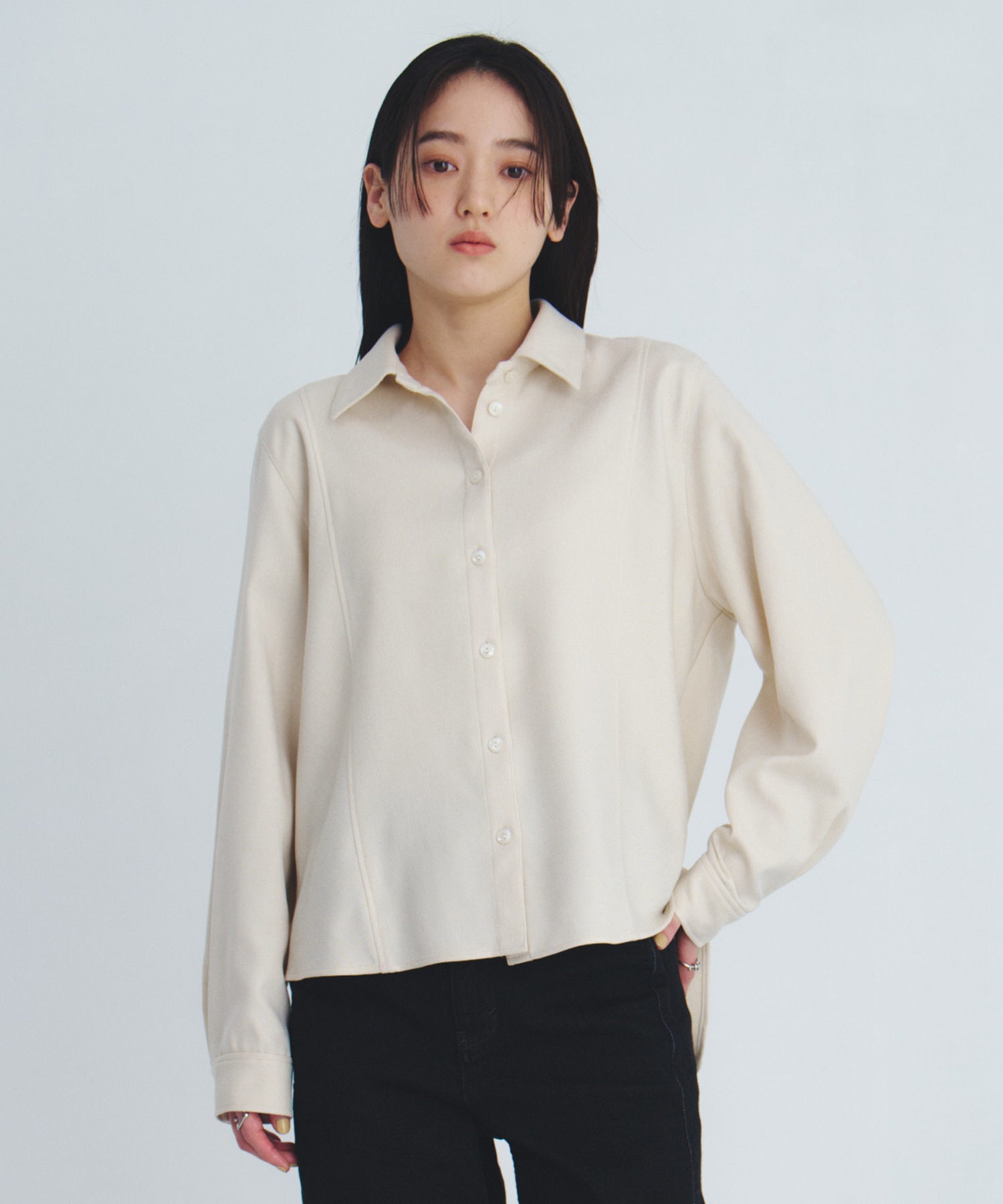 〈残りわずか〉【再入荷】コーナーチップボウタイシャツ