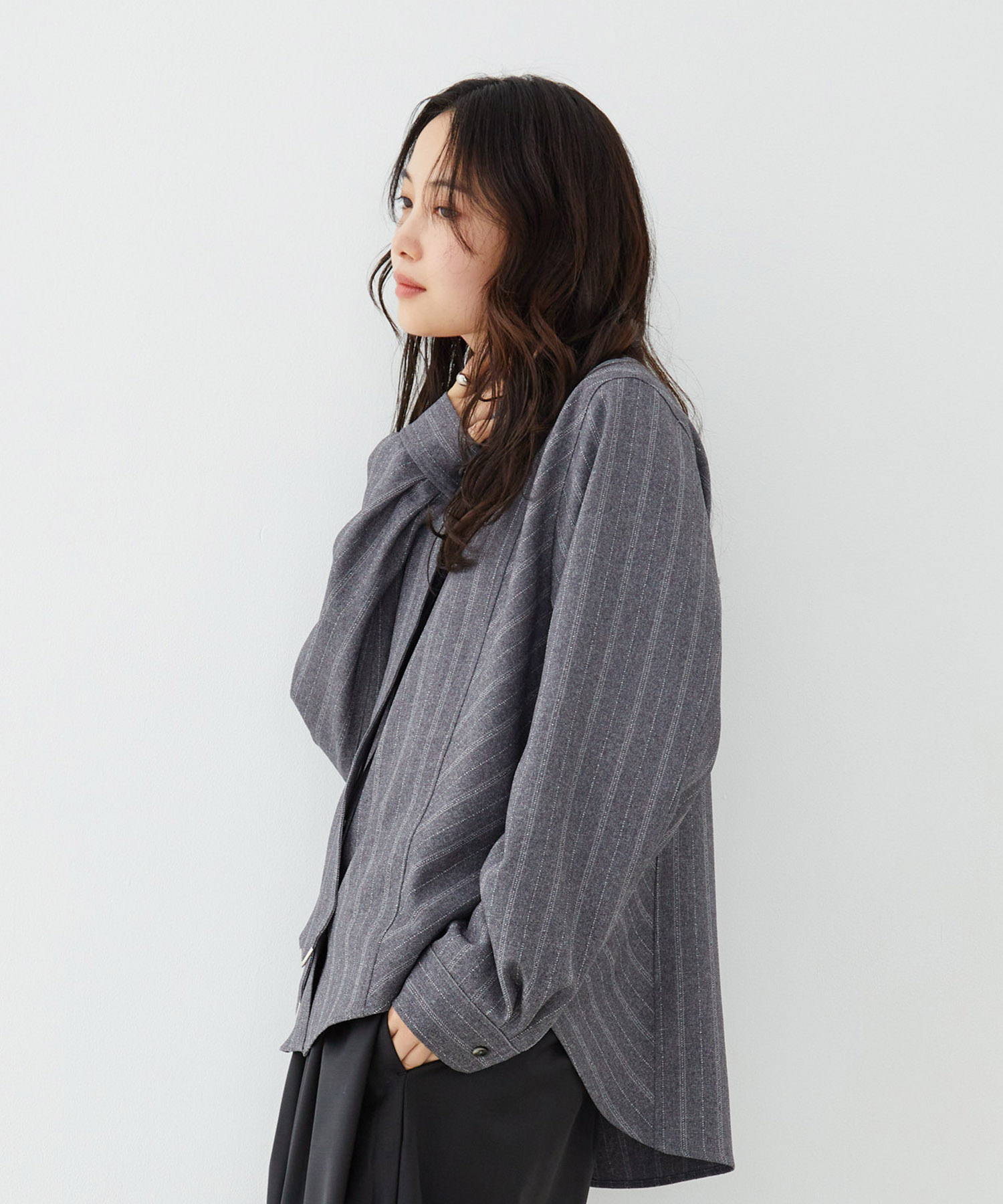 コーナーチップボウタイシャツ