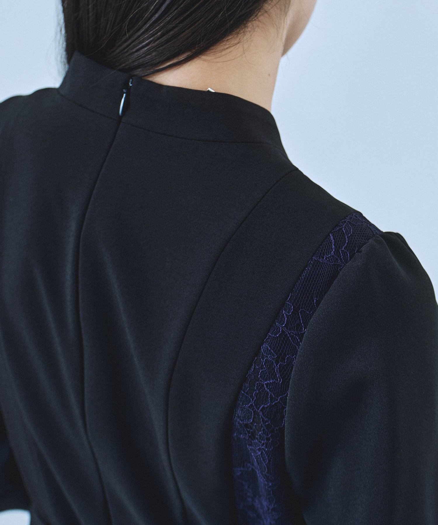 レースドッキングカシュクールワンピース