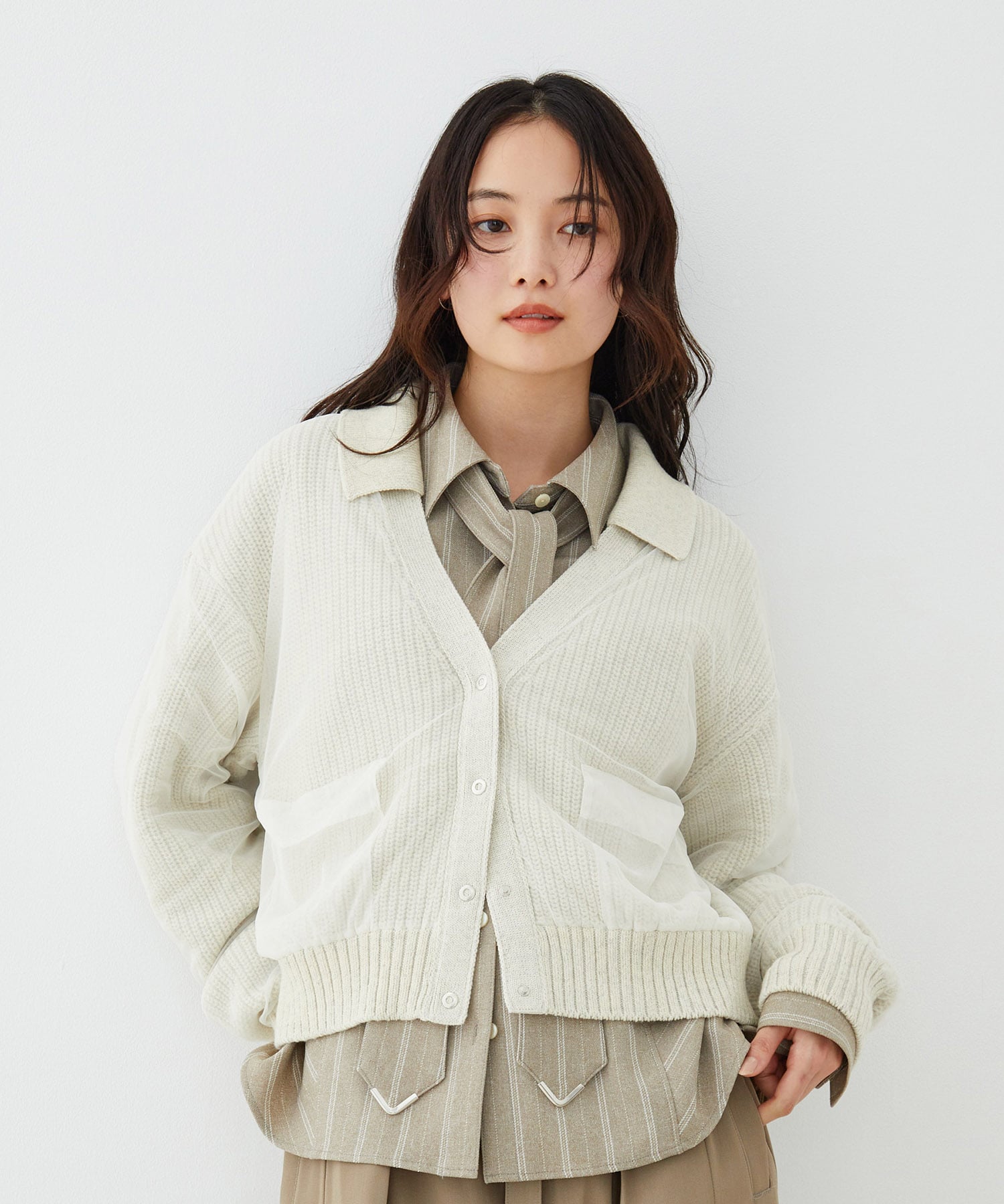 カバーチュールカーディガン