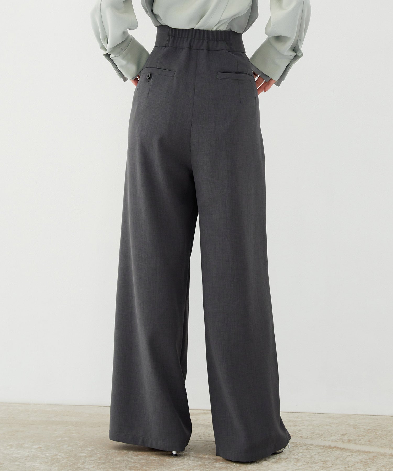 【セットアップ対応】ラップレイヤーワイドパンツ