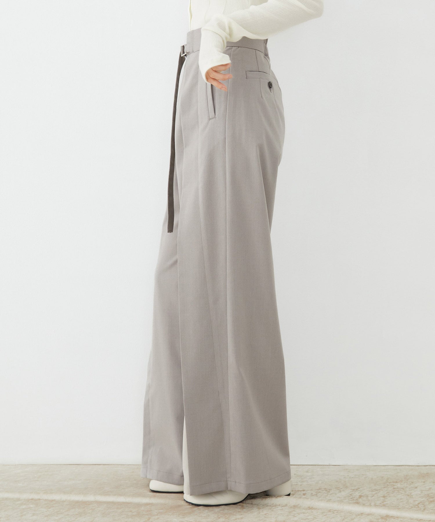 【セットアップ対応】ラップレイヤーワイドパンツ