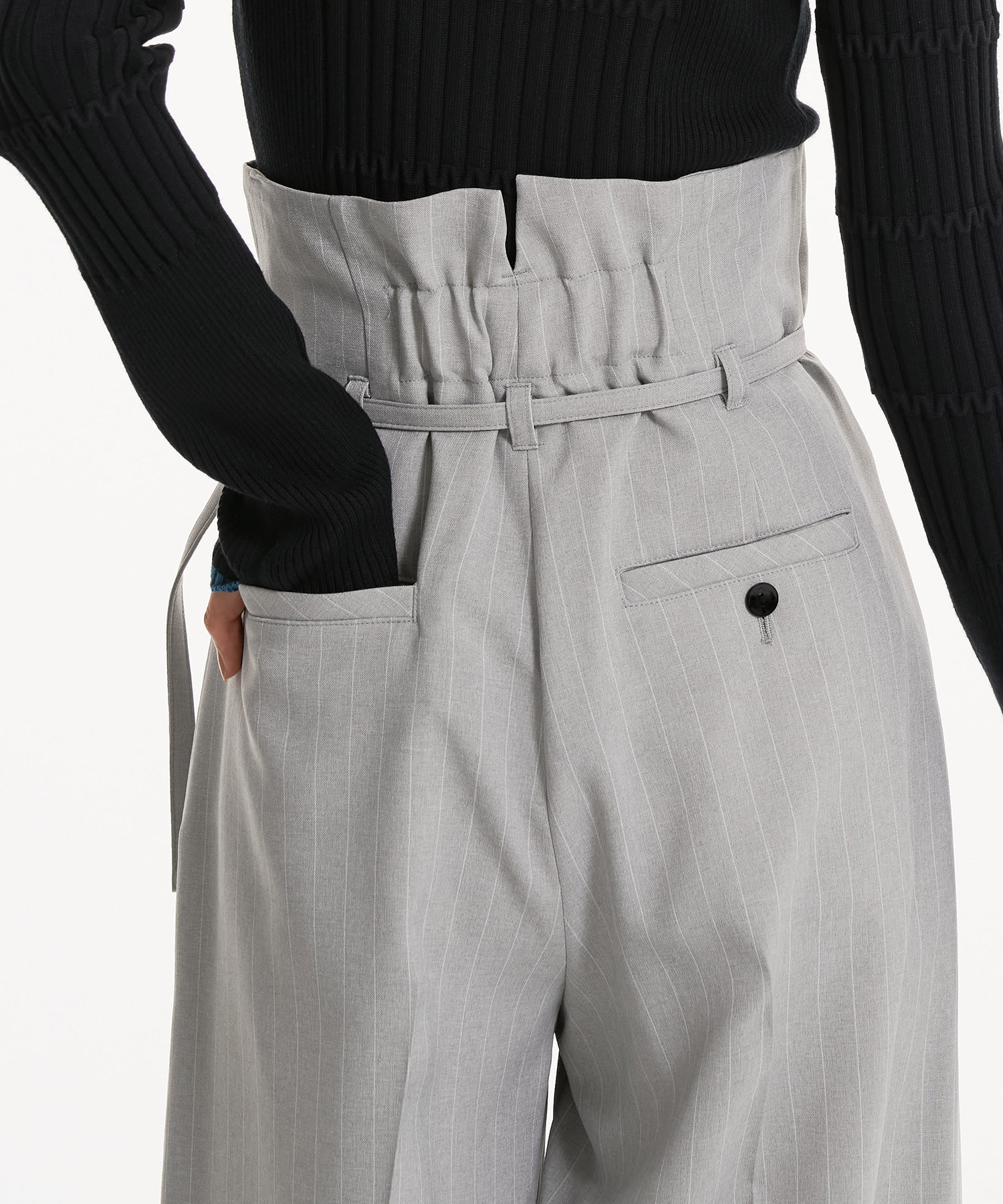 HAKAMAベルトワイドパンツ