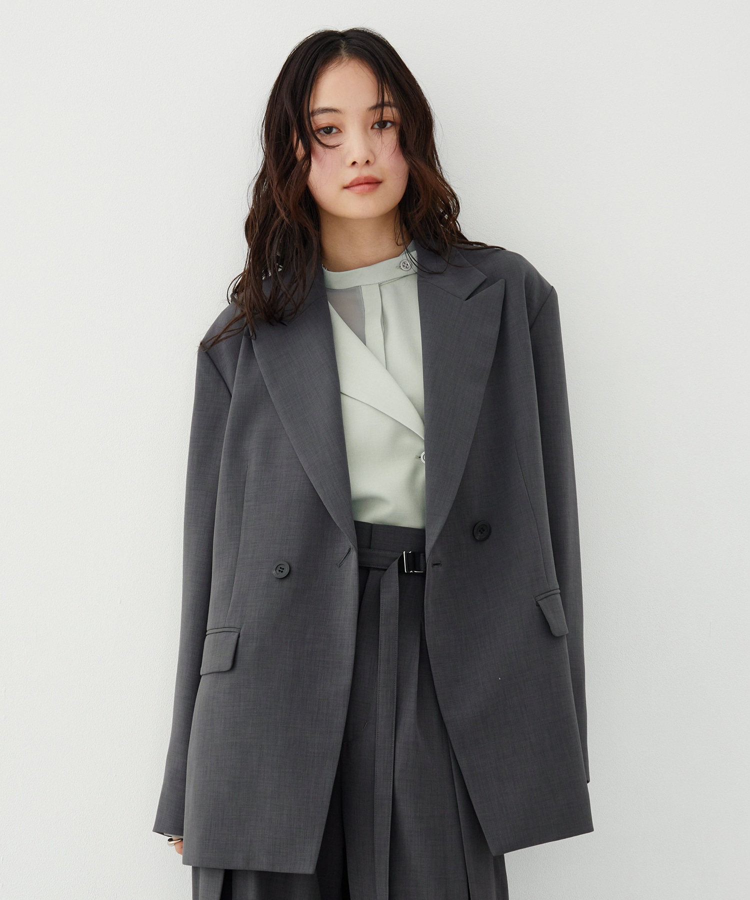 【セットアップ対応】アシメストリングテーラードジャケット