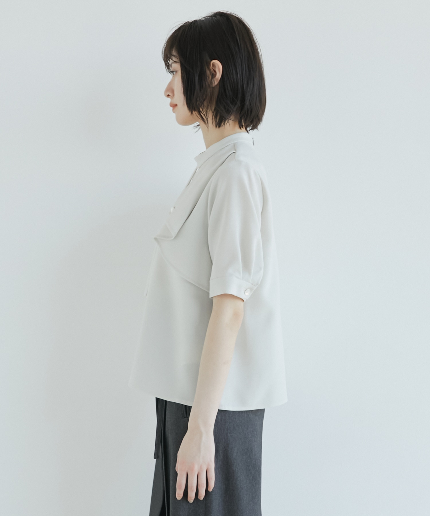 ACETATEボウタイブラウス
