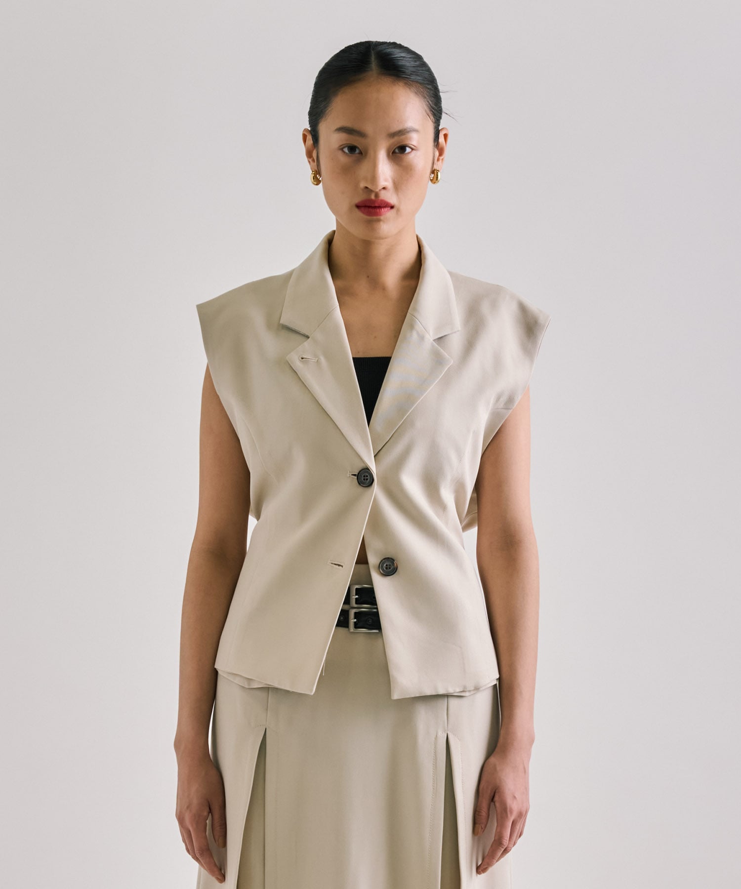 French Sleeve Tailored Gilet