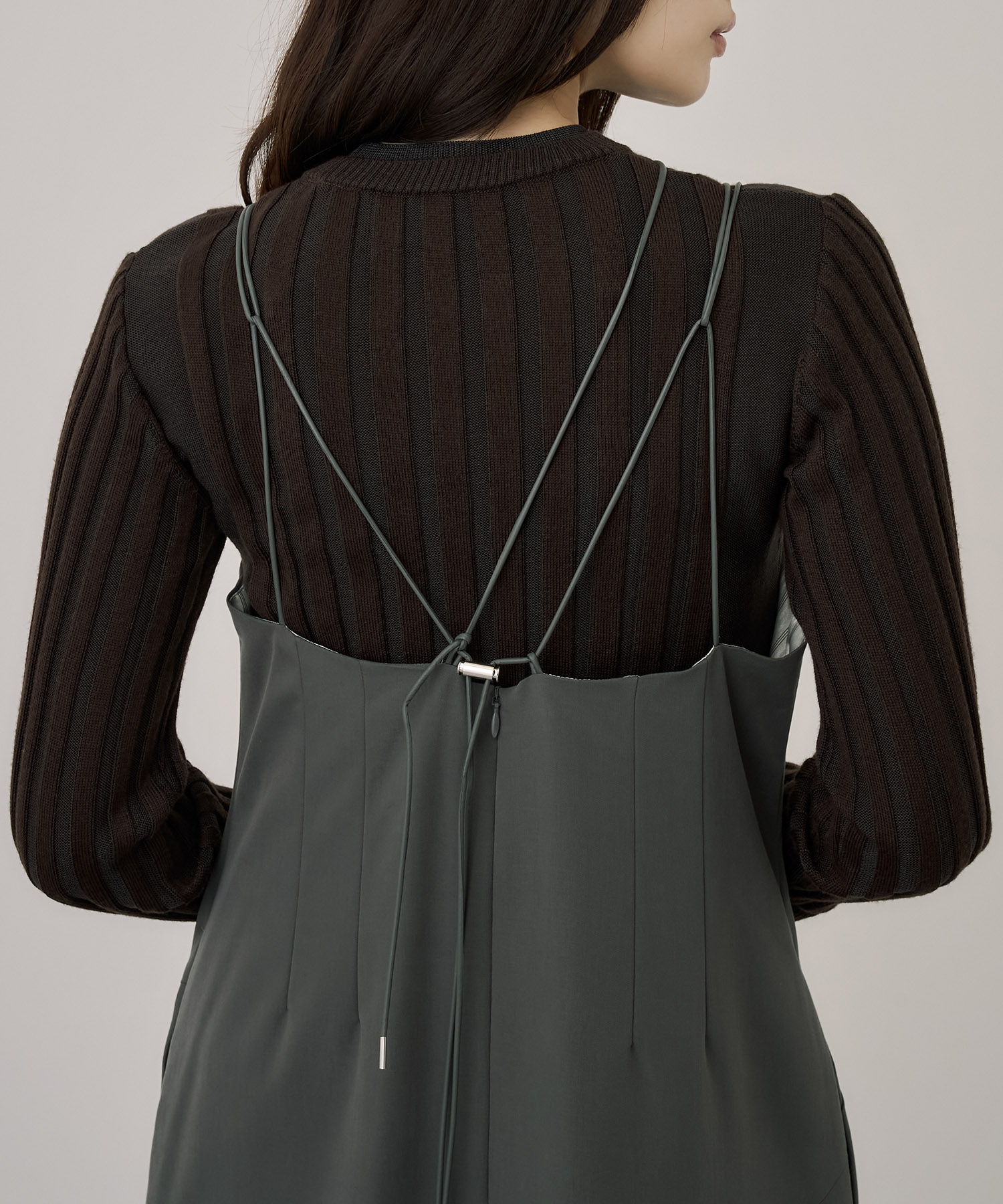 【セットアップ】フィブリルアシメキャミワンピース