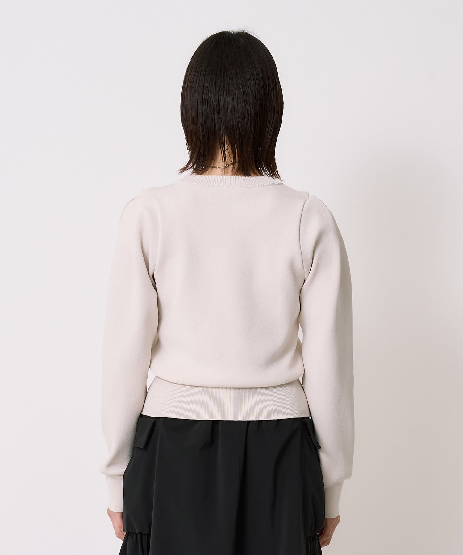 ショルダータックニットトップス