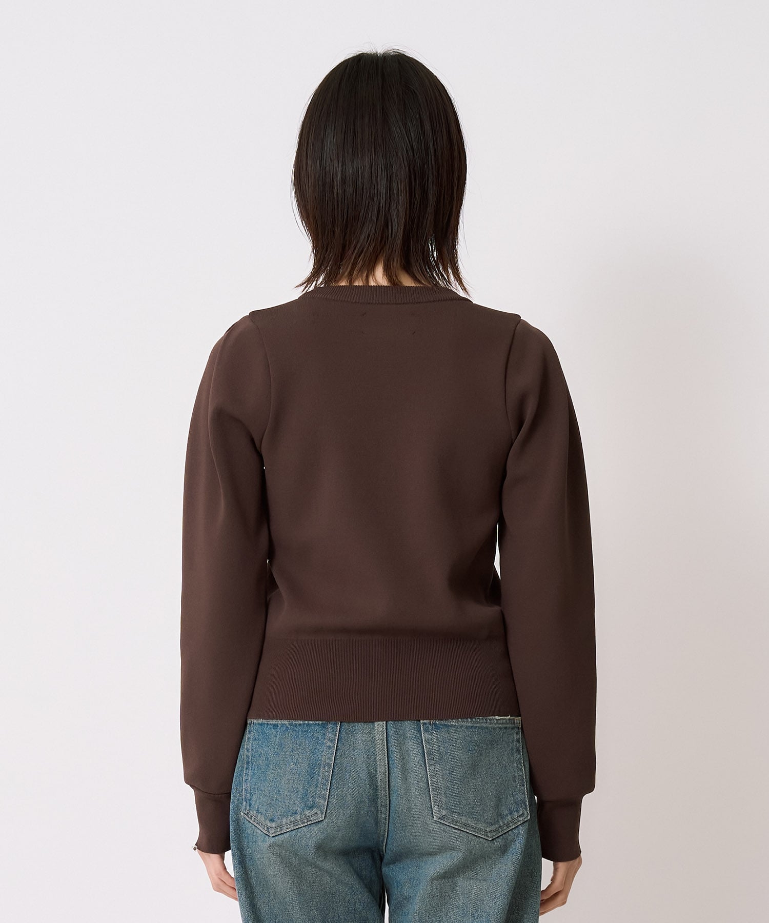 ショルダータックニットトップス