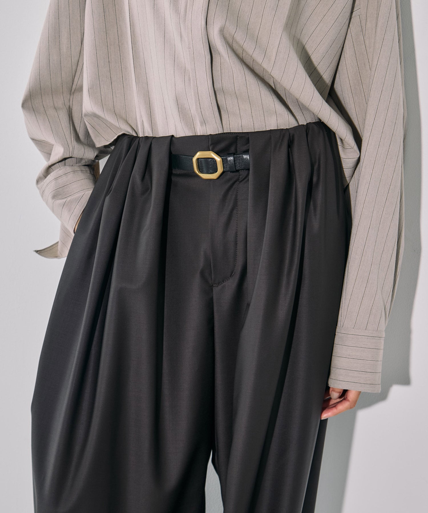 Super120s Wool Relax Trousers