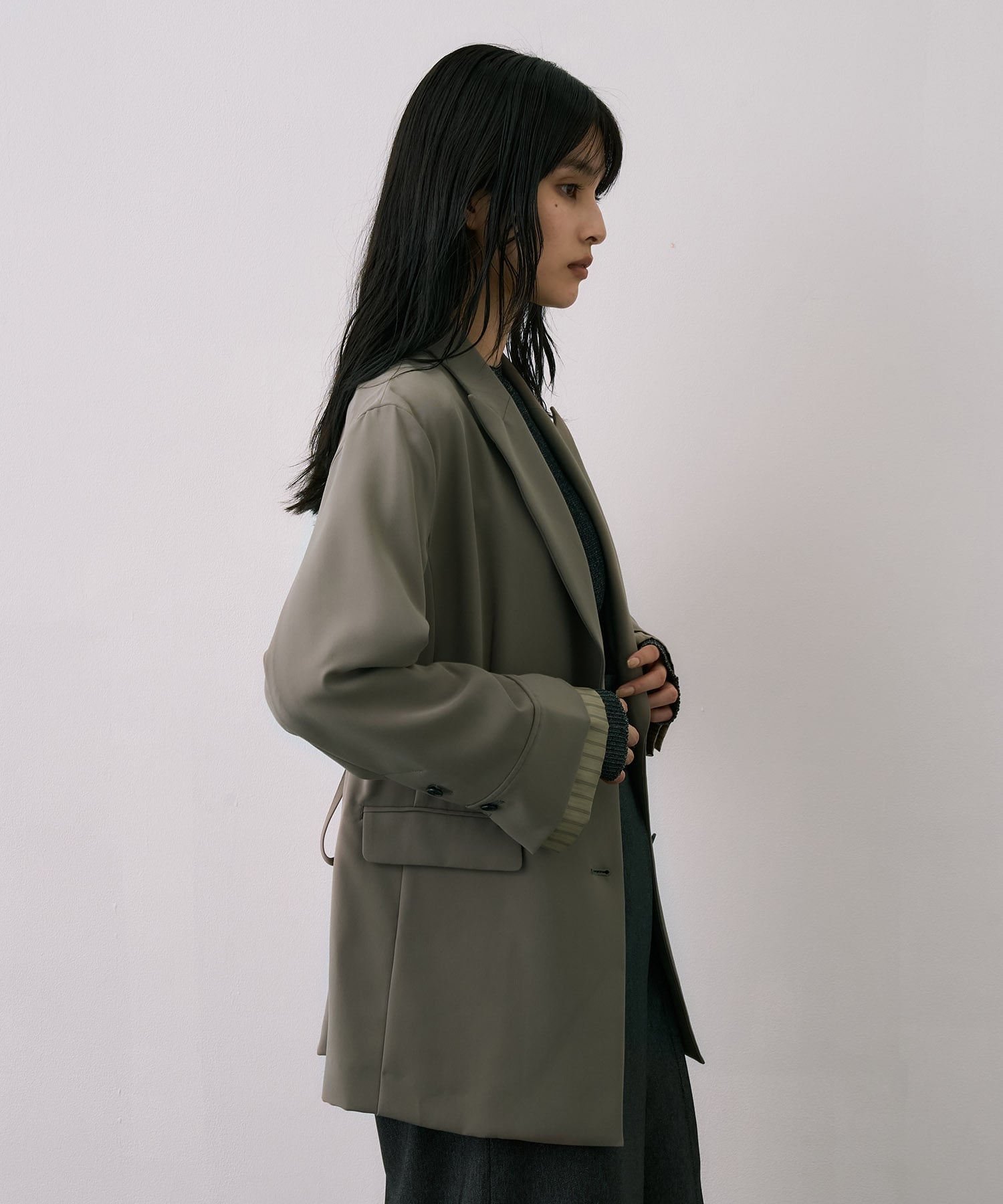 【セットアップ】4WAYベルトテーラードジャケット