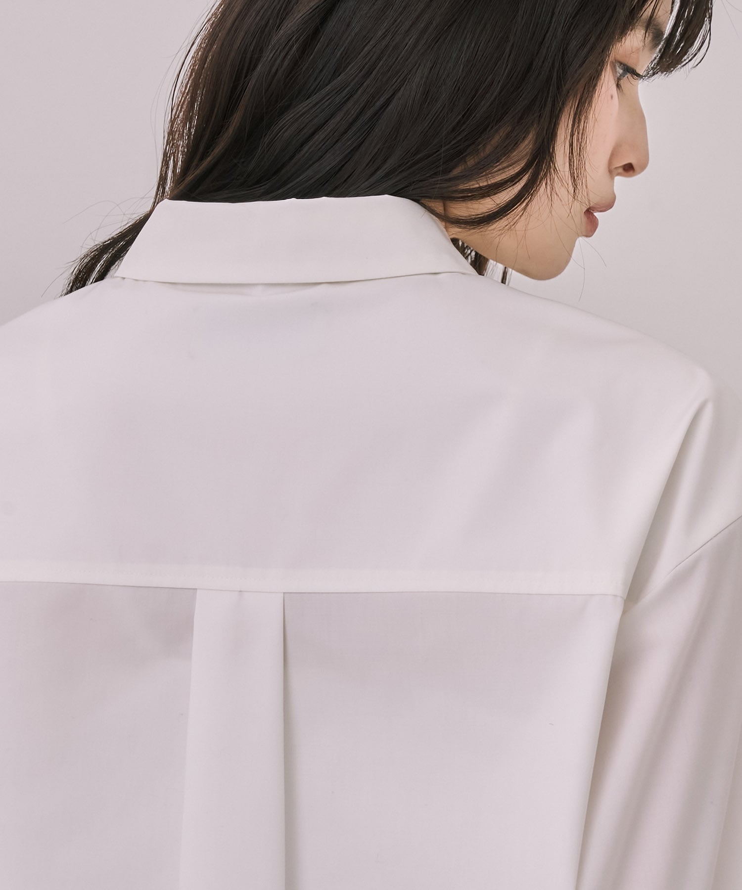 バイカラースリーブショートシャツ