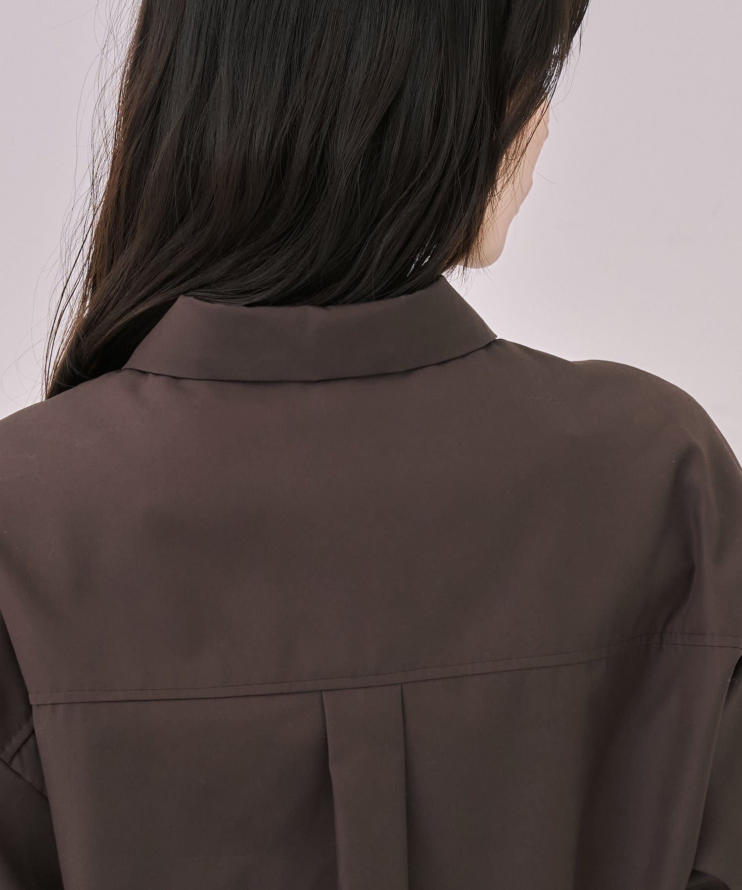 バイカラースリーブショートシャツ