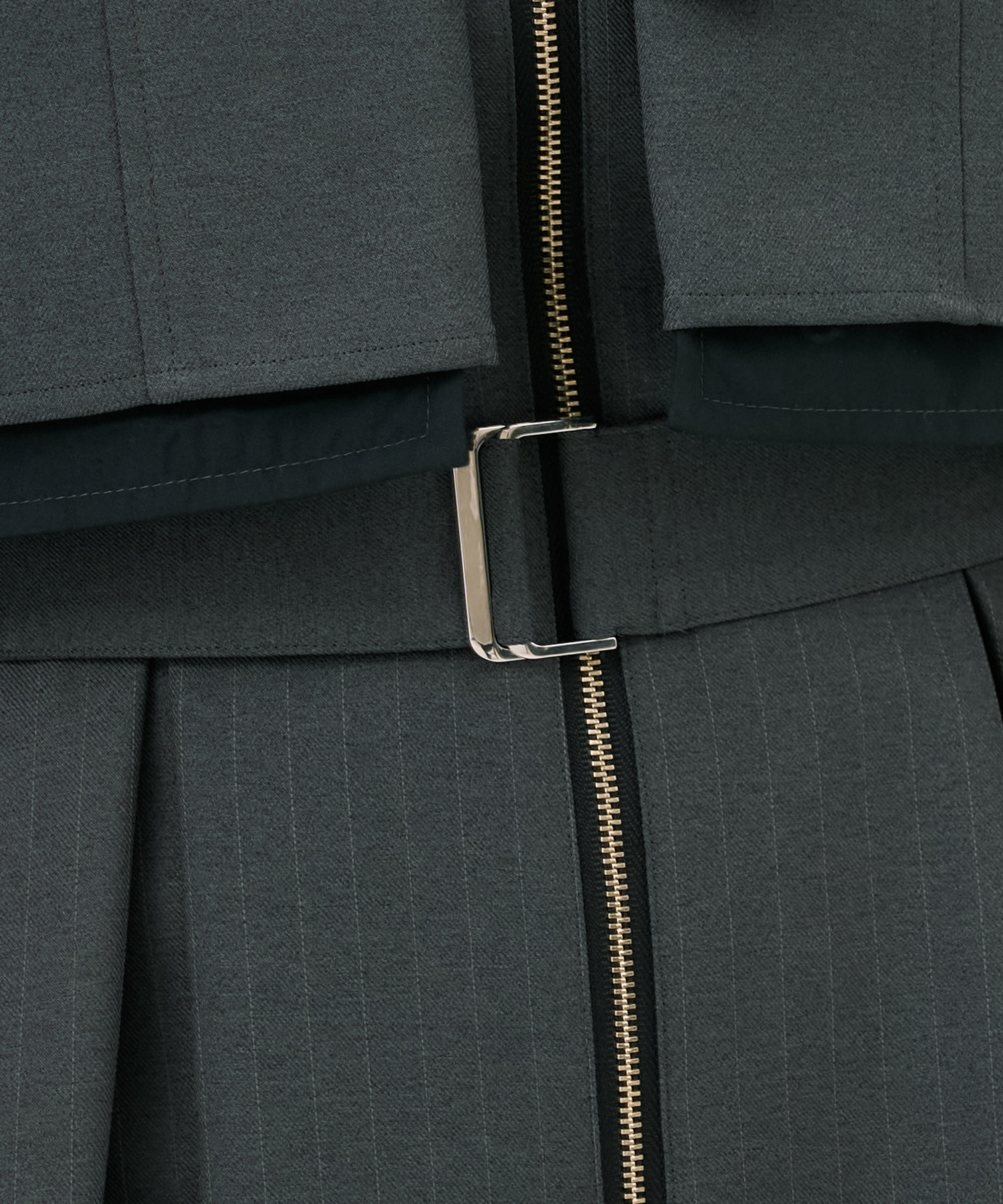 ポケットベストSETジッパーワンピース