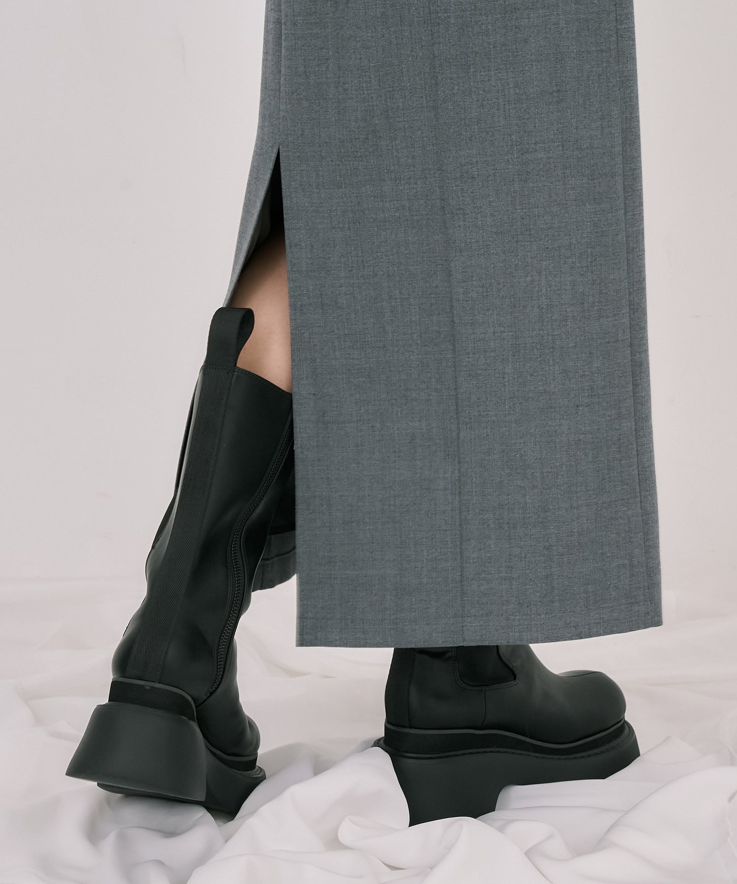 タックドレープアイラインスカート