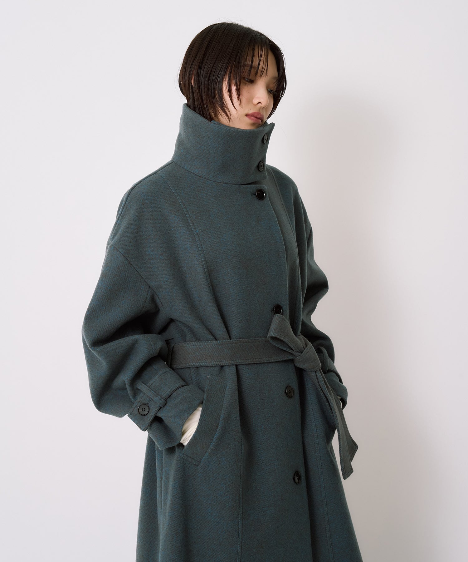 【WEB先行予約受付】スタンドカラーロングコート
