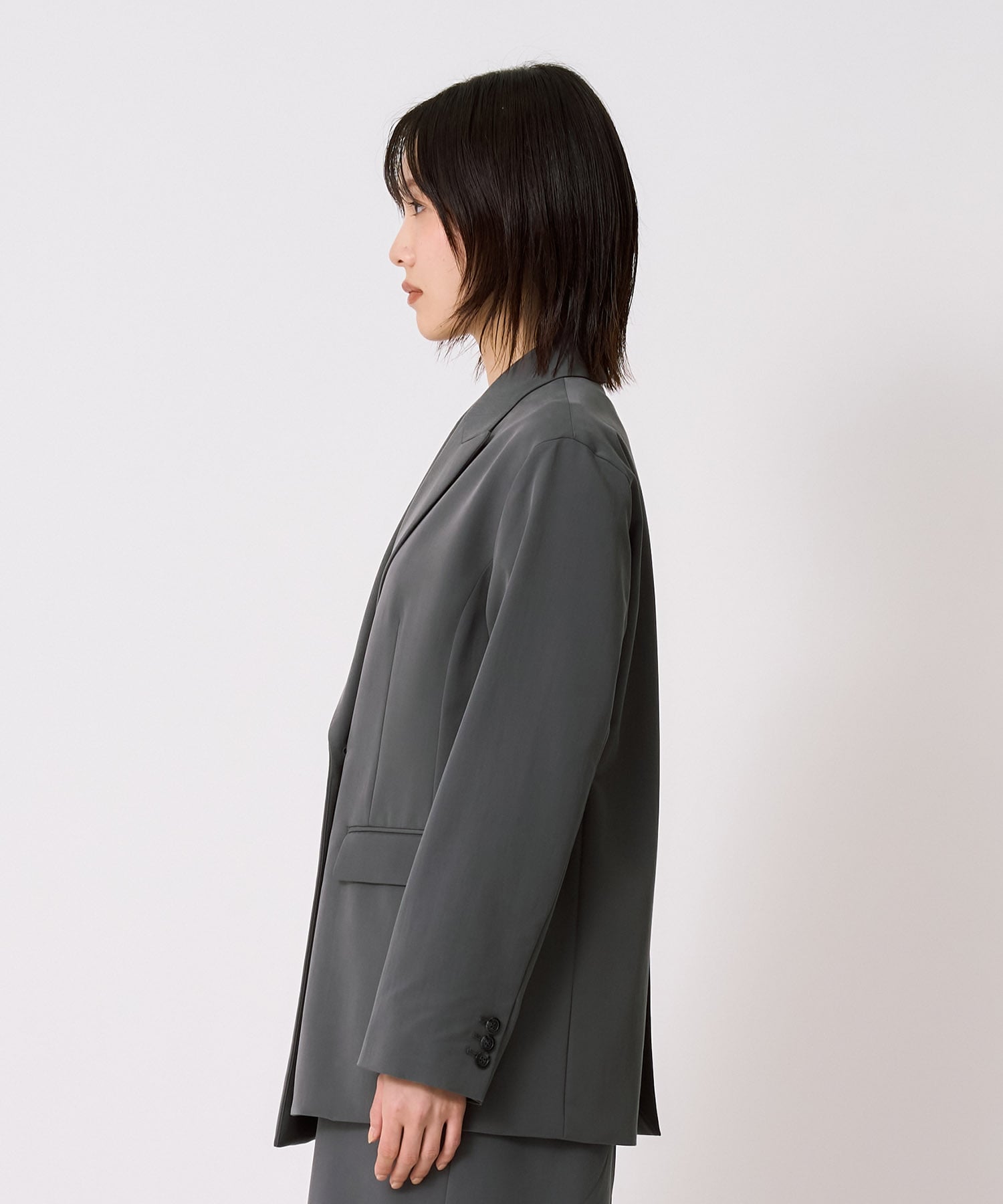 【セットアップ】フィブリルテーラードジャケット