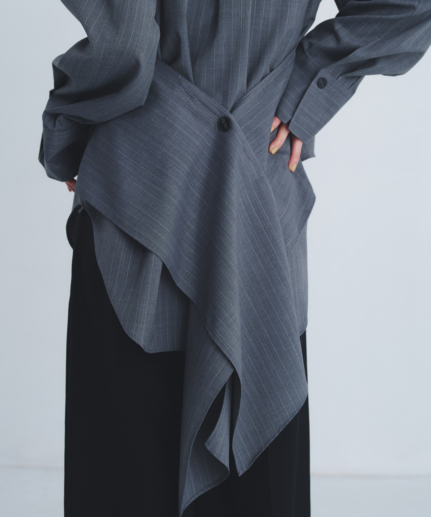 レイヤードテーラーカラーシャツ