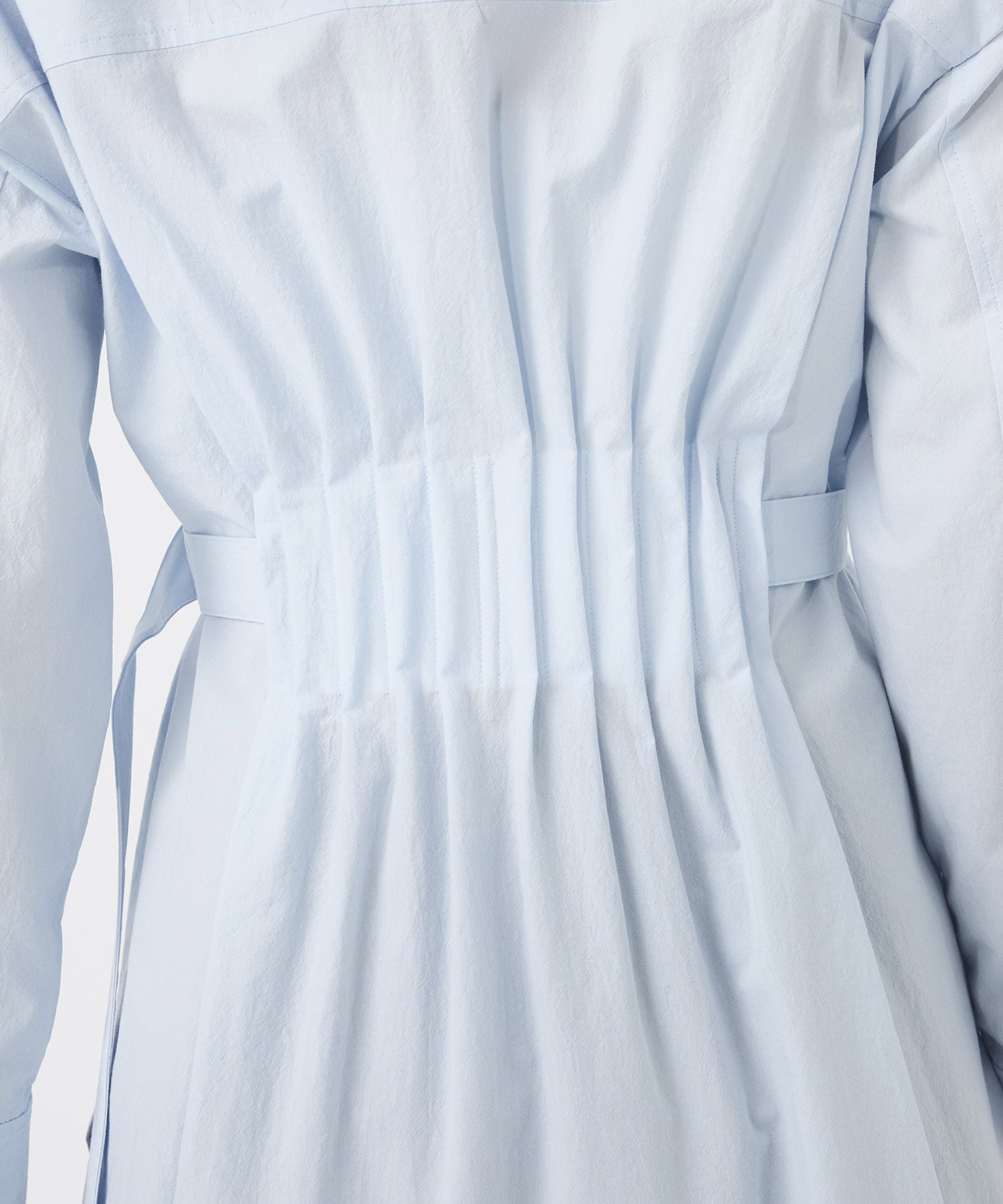 タックゴムシェイプベルトシャツ