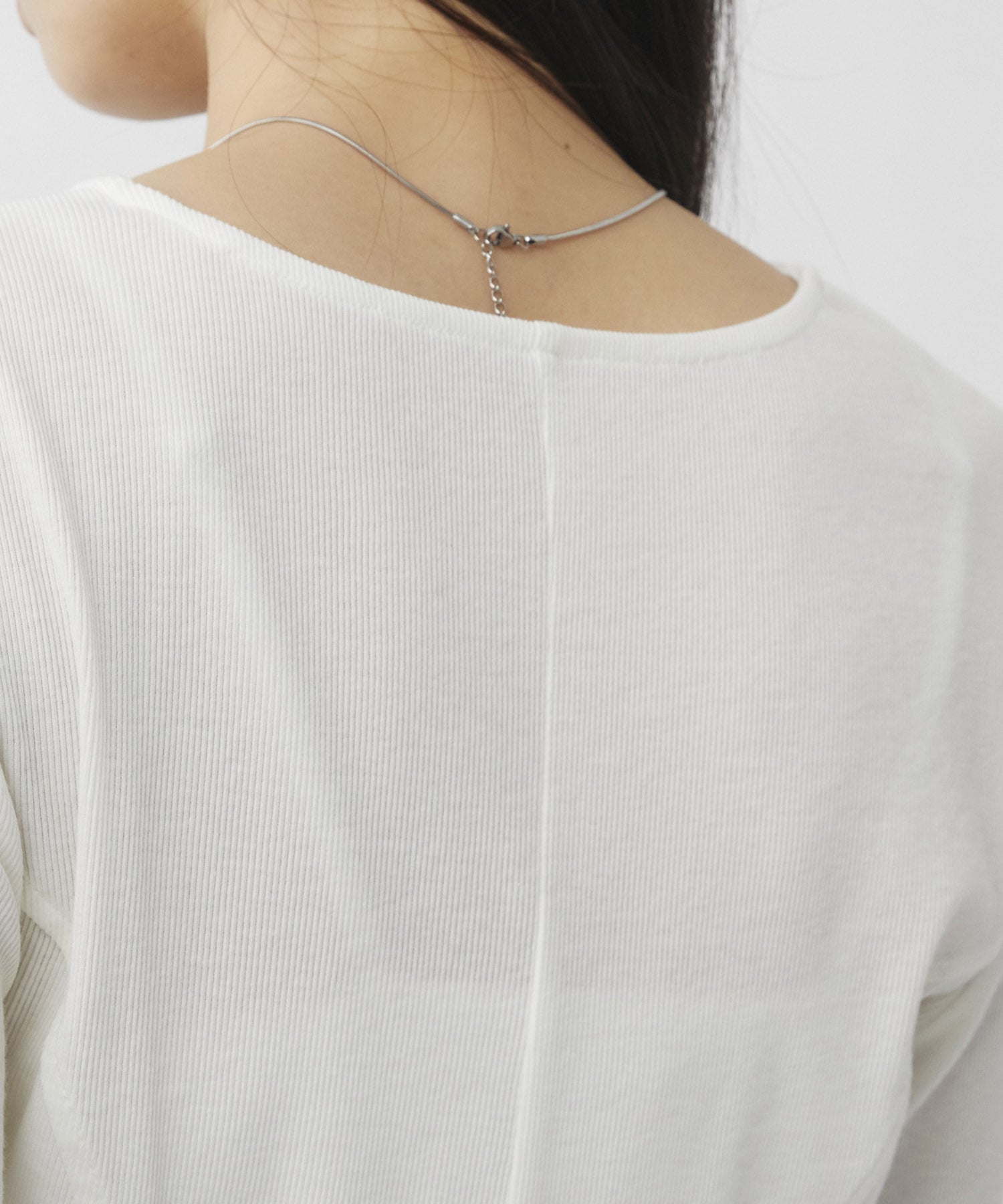 レースヘムスリットカットプルオーバー