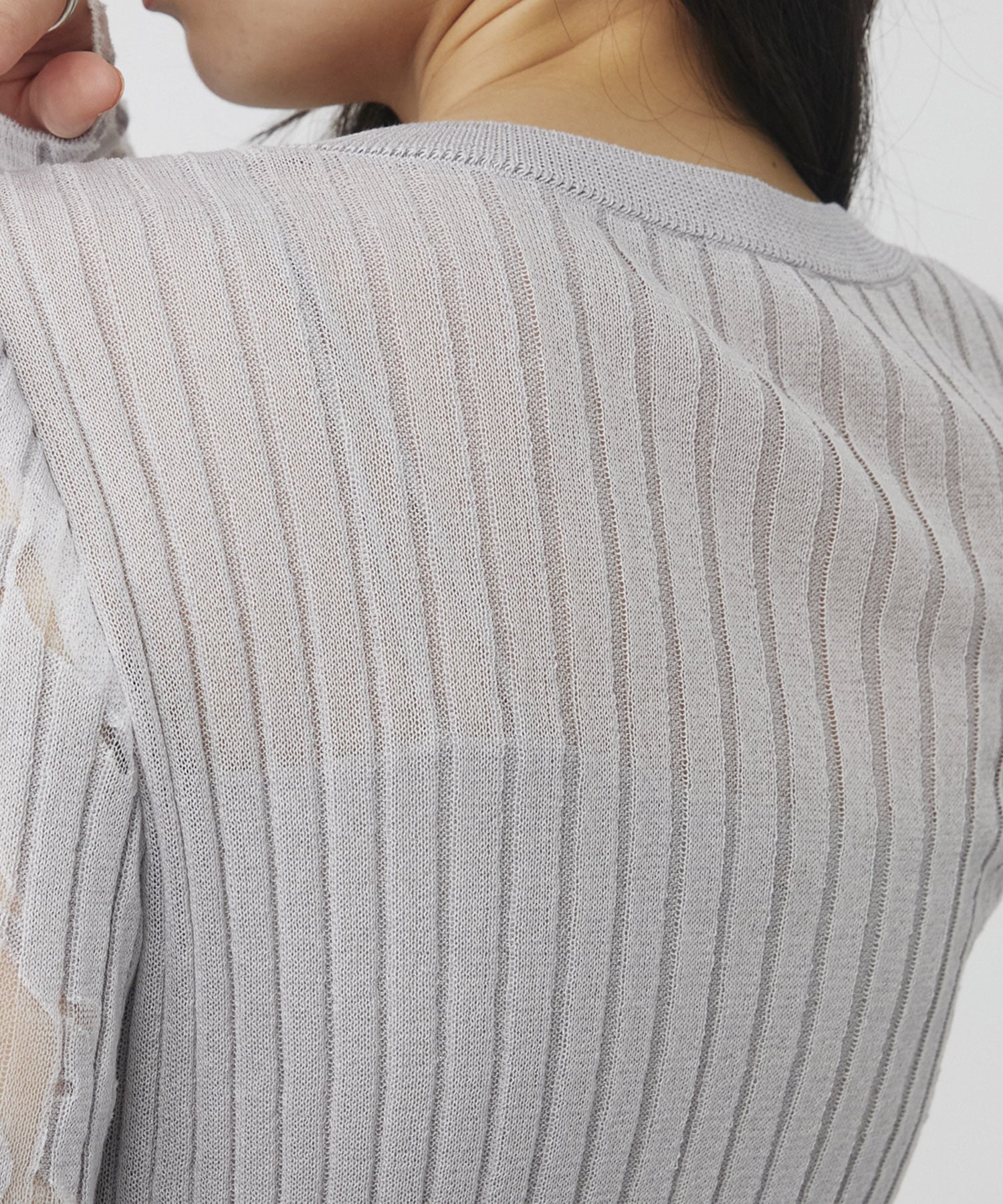 オパールニットカーデプルオーバー