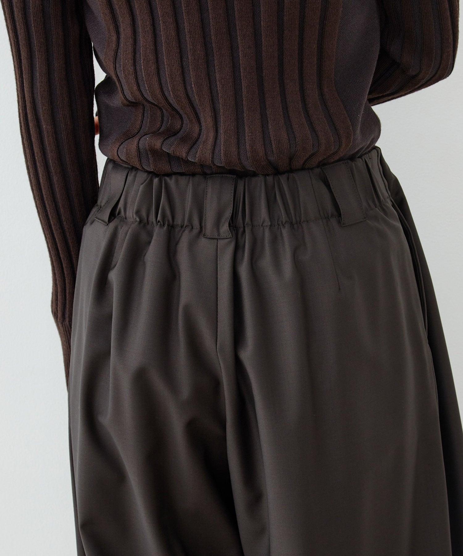 Super120s Wool Relax Trousers