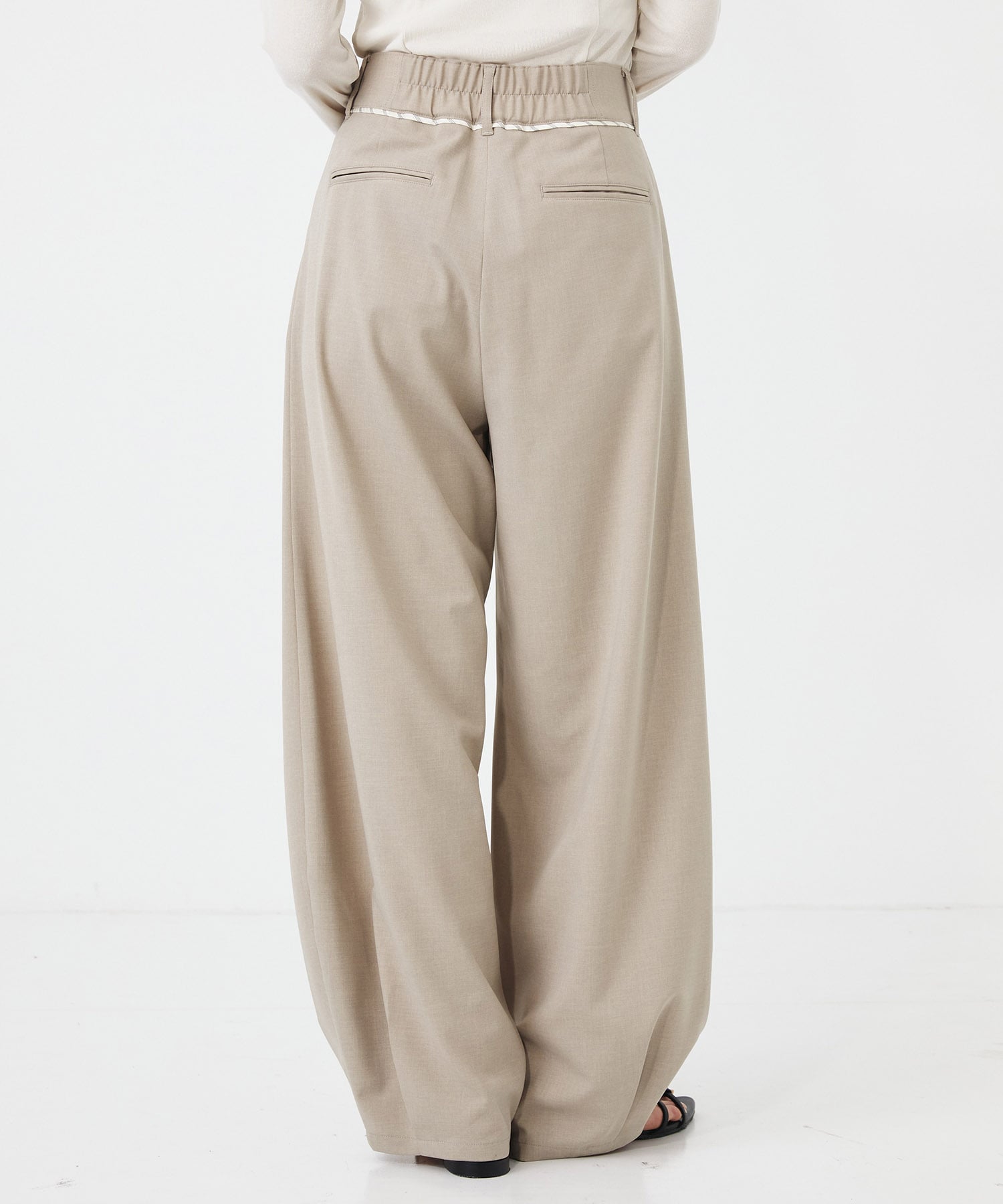 【WEB限定｜セットアップ対応】メランジノッチベルトコクーンPT