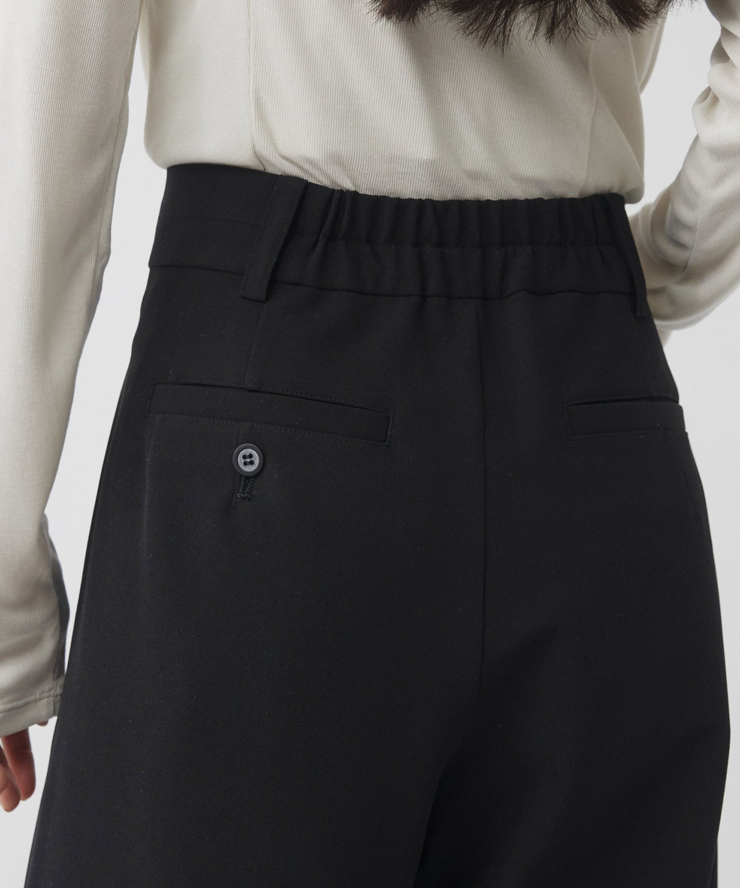 アシメタックホックワイドパンツ