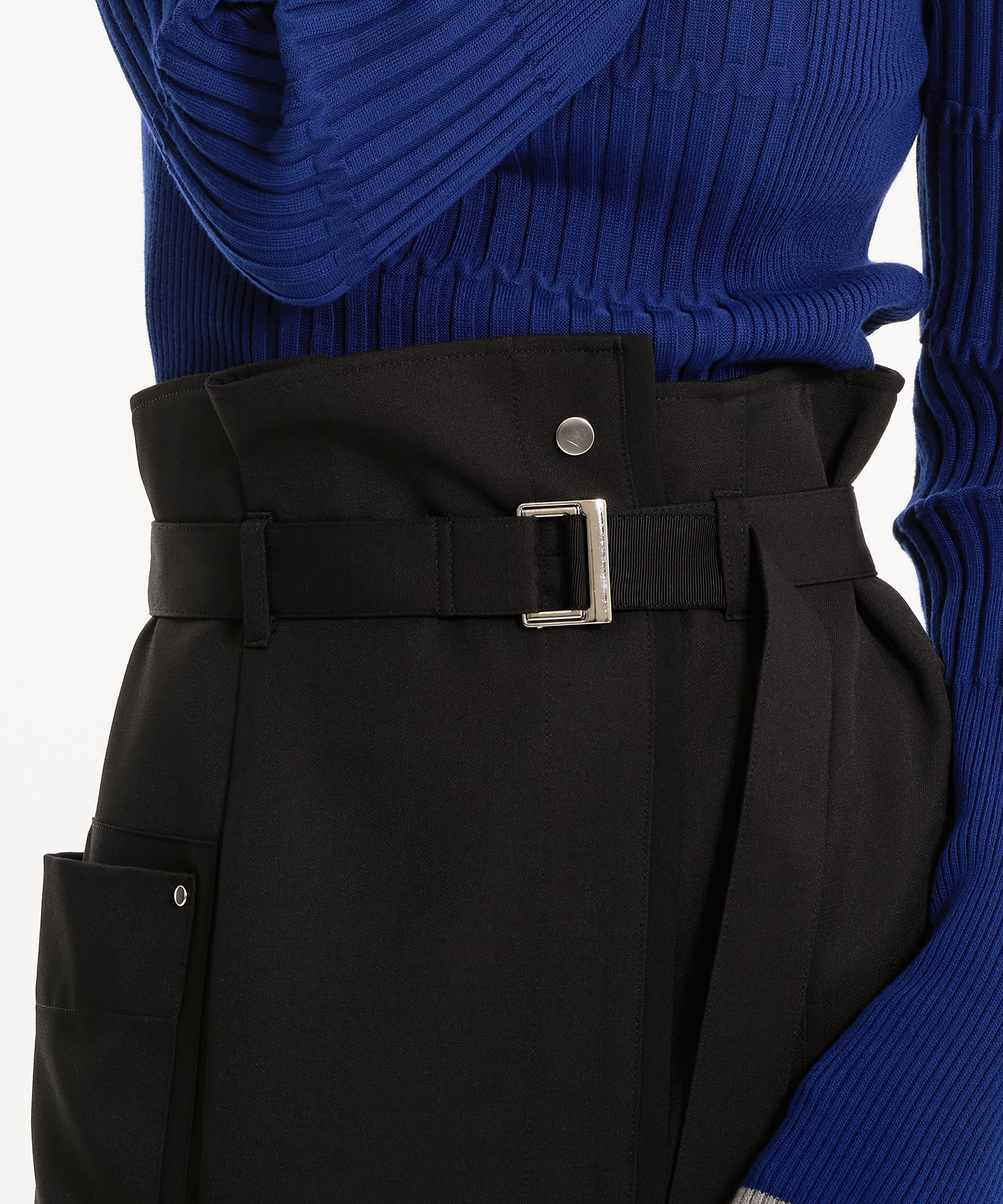 バイカラーアシメタイトスカート