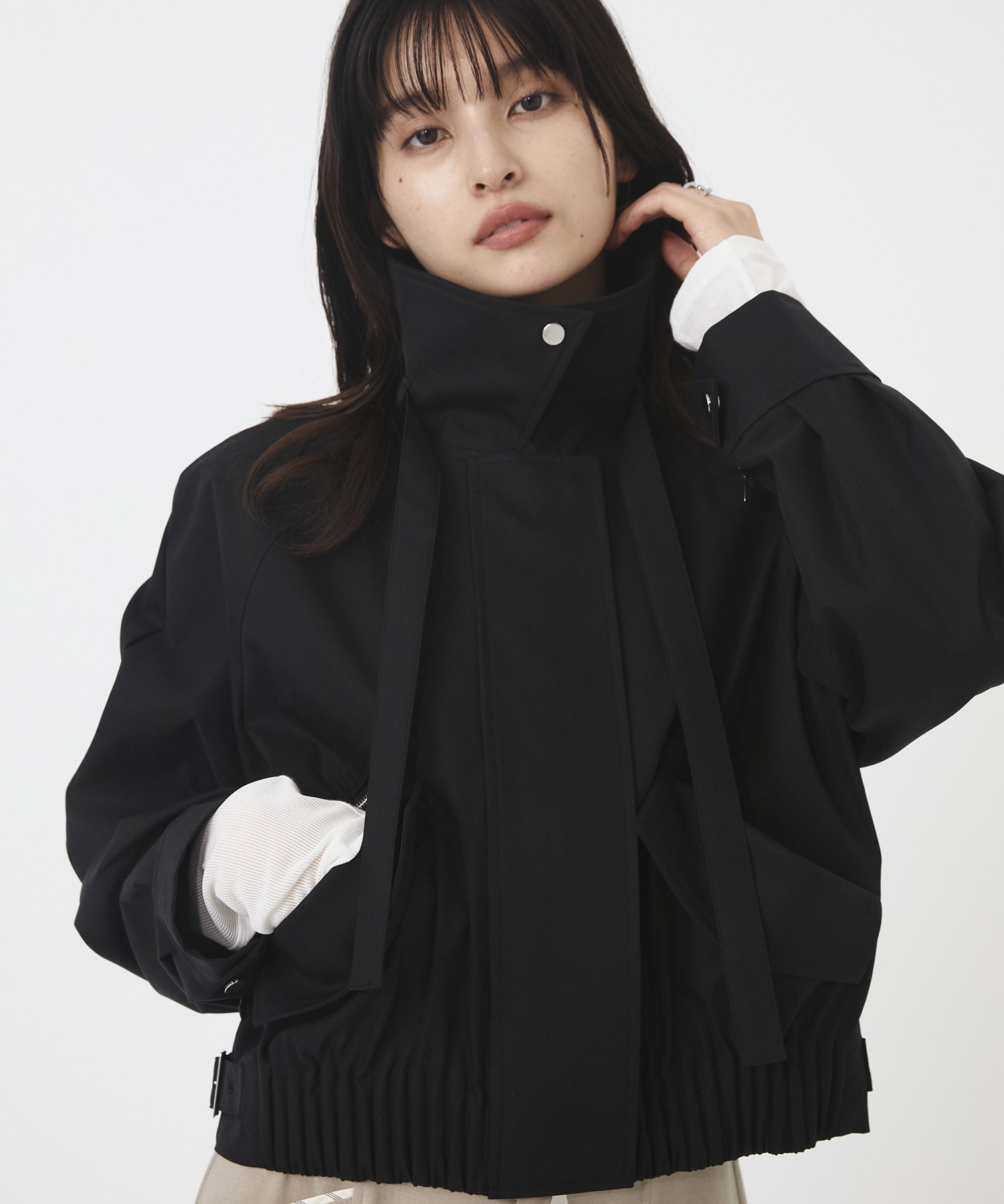 ゴムタックギャザーブルゾン