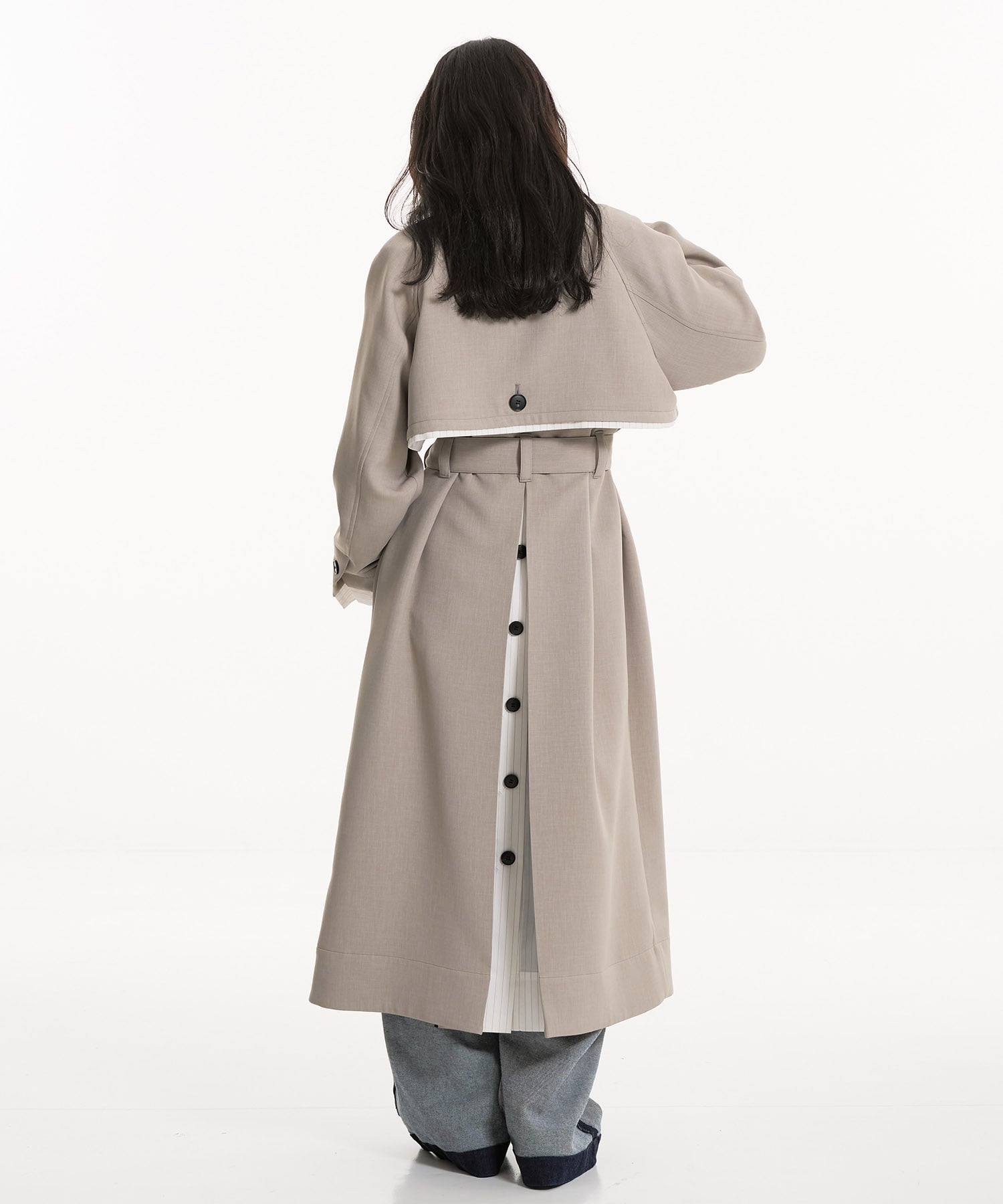 〈残りわずか〉レイヤーディテールトレンチコート