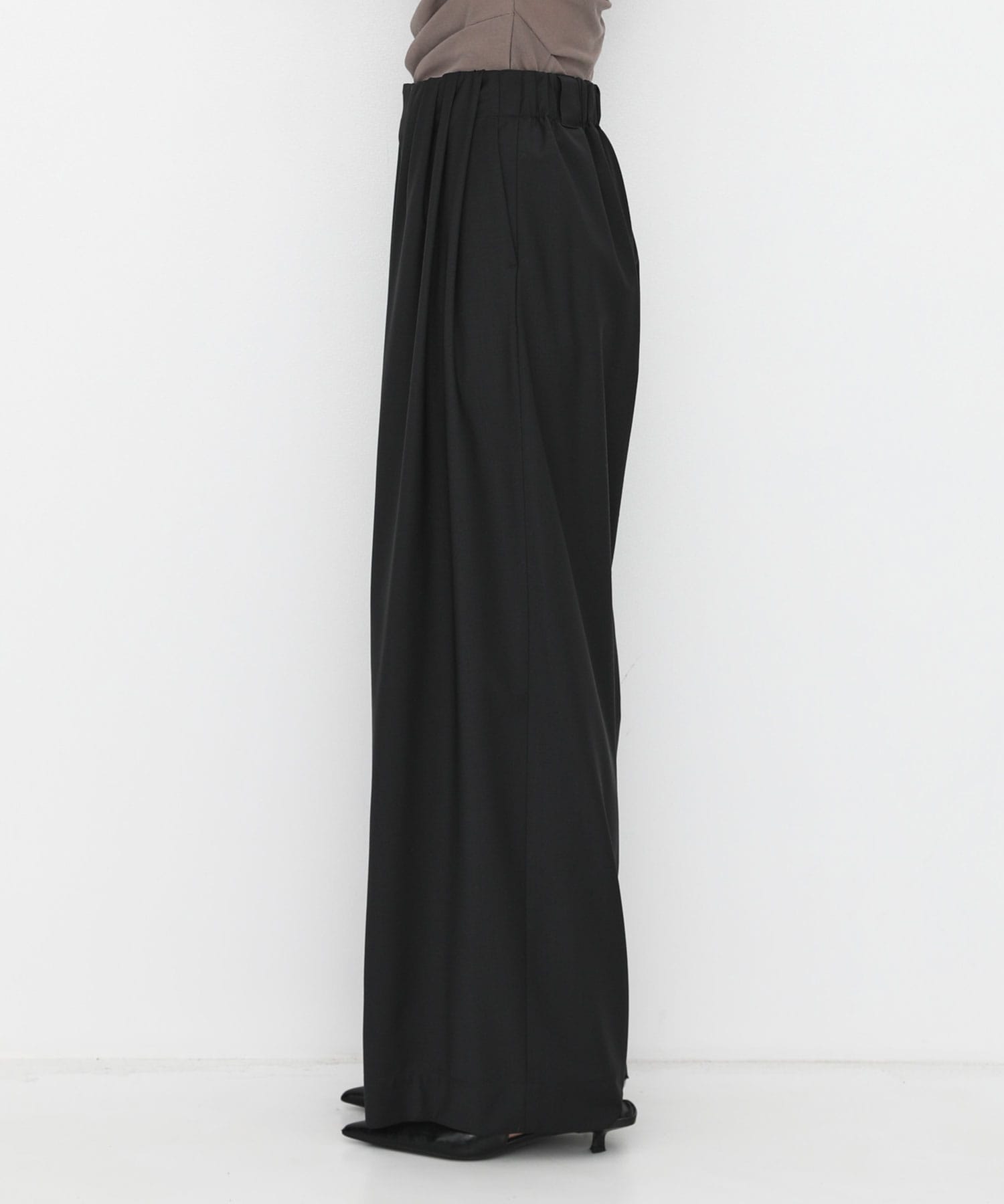 Super120s Wool Relax Trousers