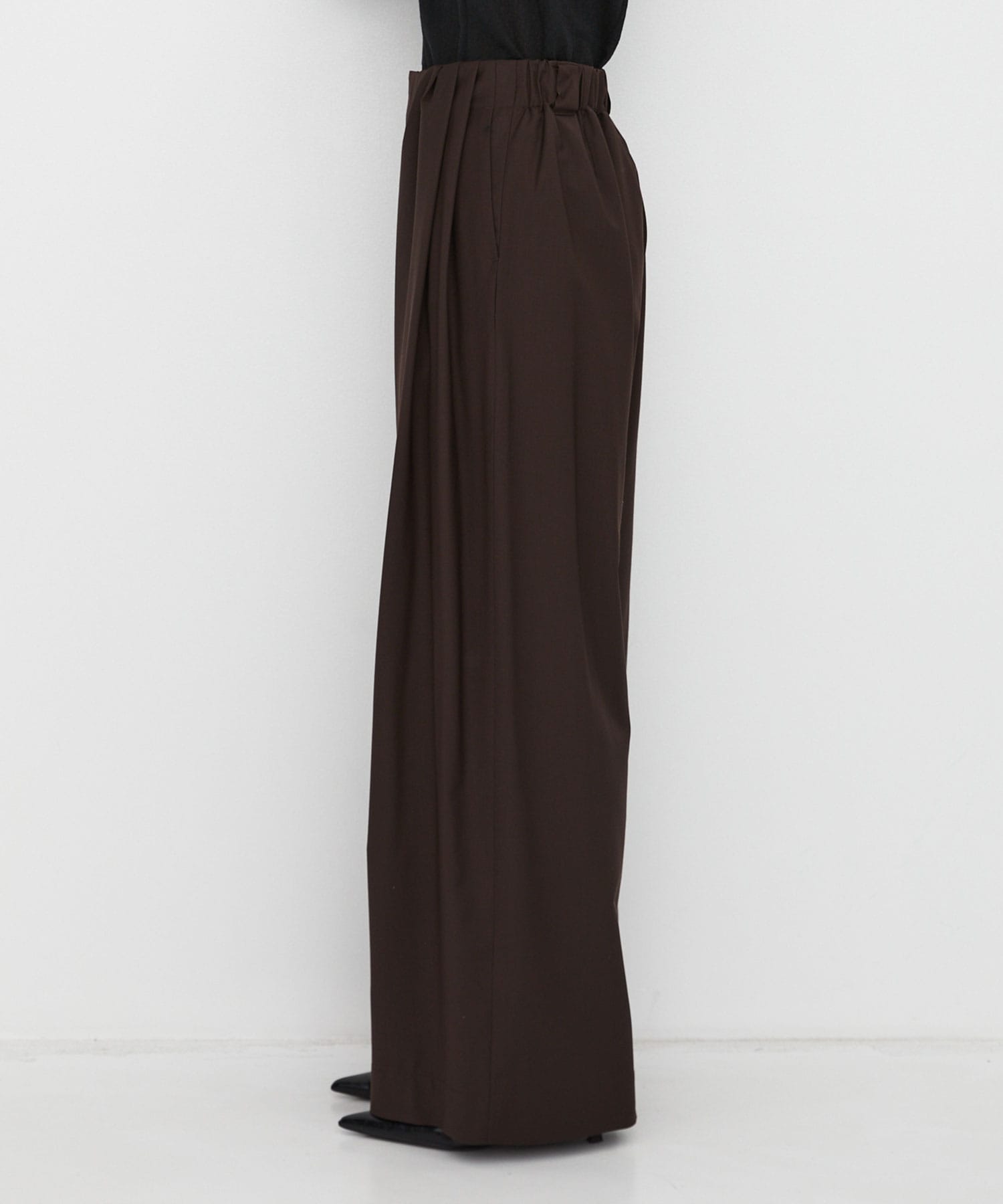 Super120s Wool Relax Trousers