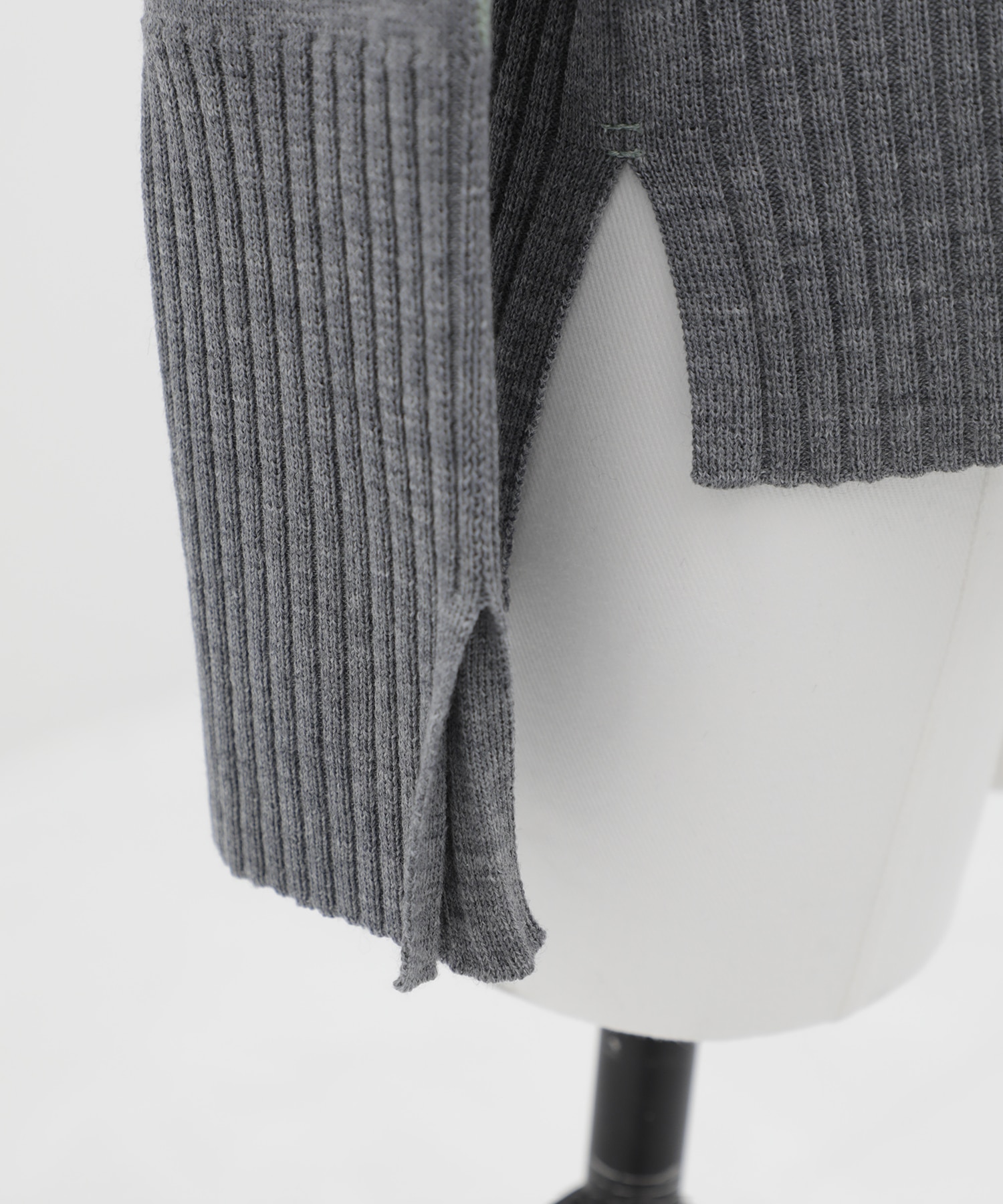 ウォッシャブルWOOLラインニット