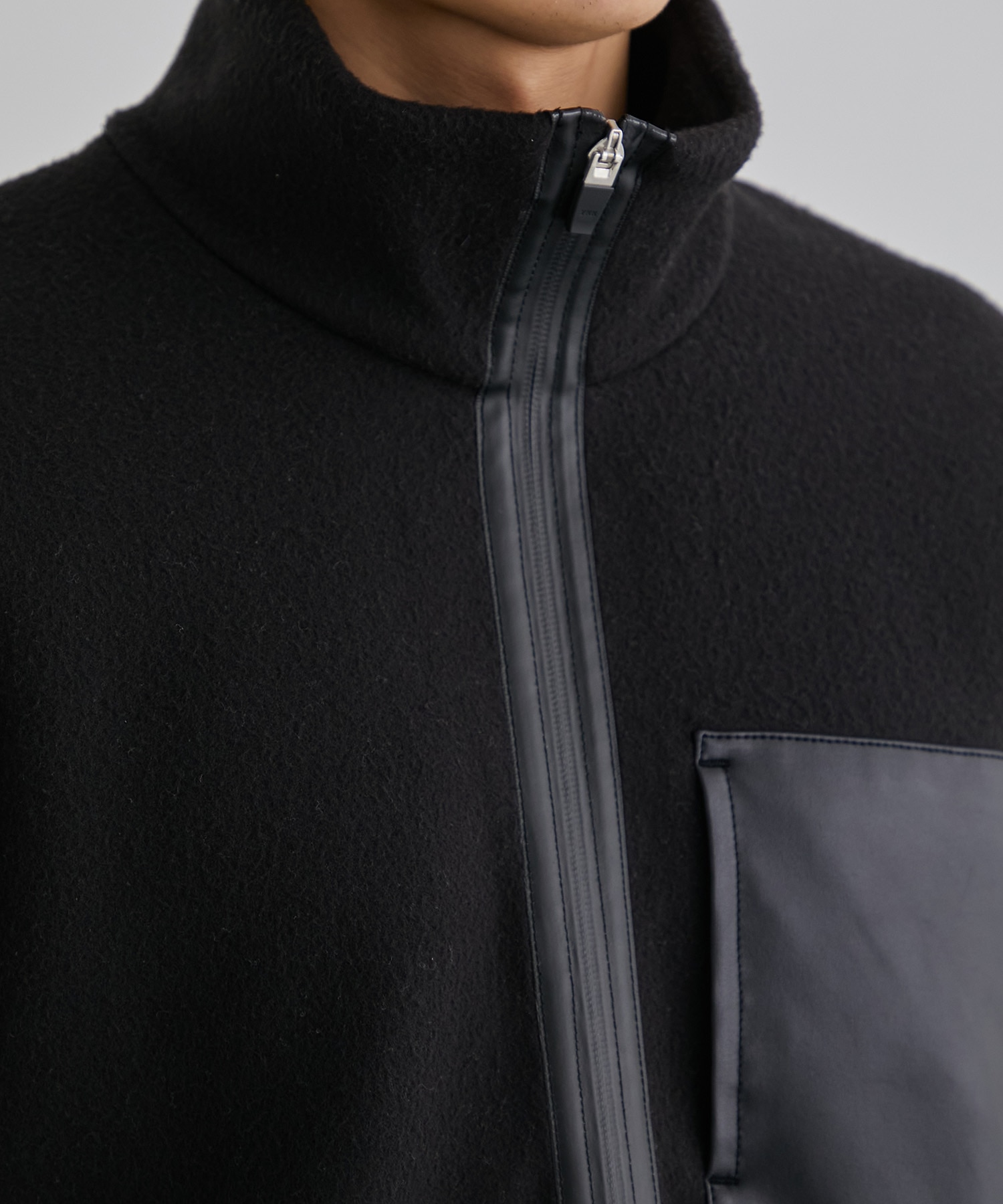 Smooth fleece ZIP BL