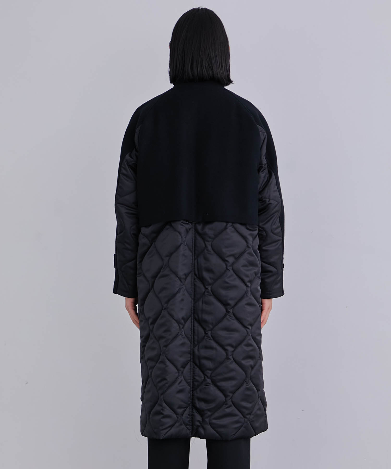 Quilt stand duffel coat