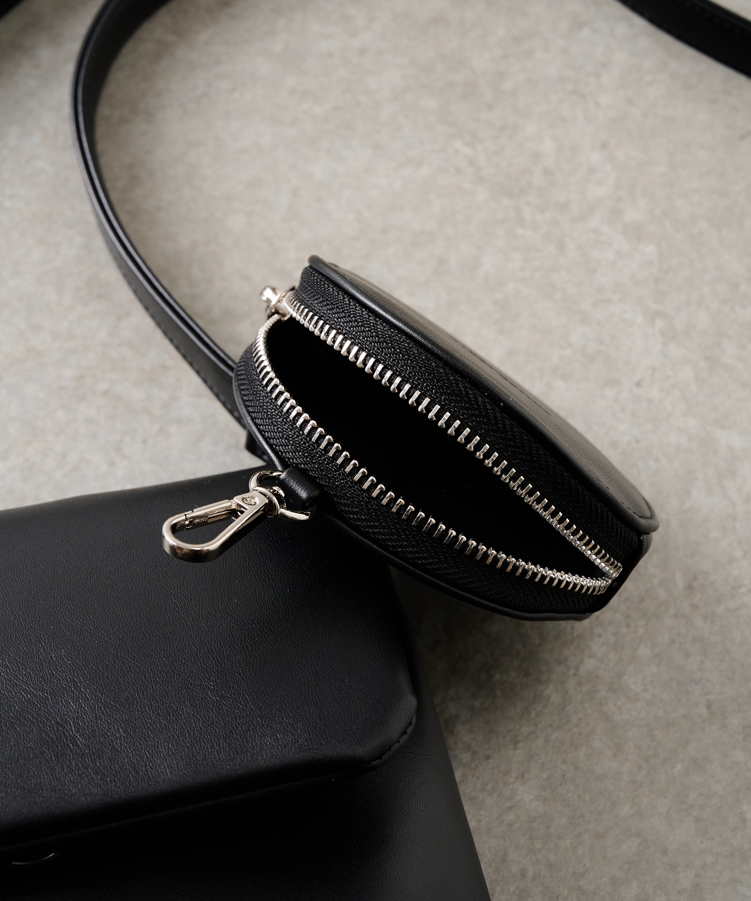 LEATHER SHOULDER MINI BAG